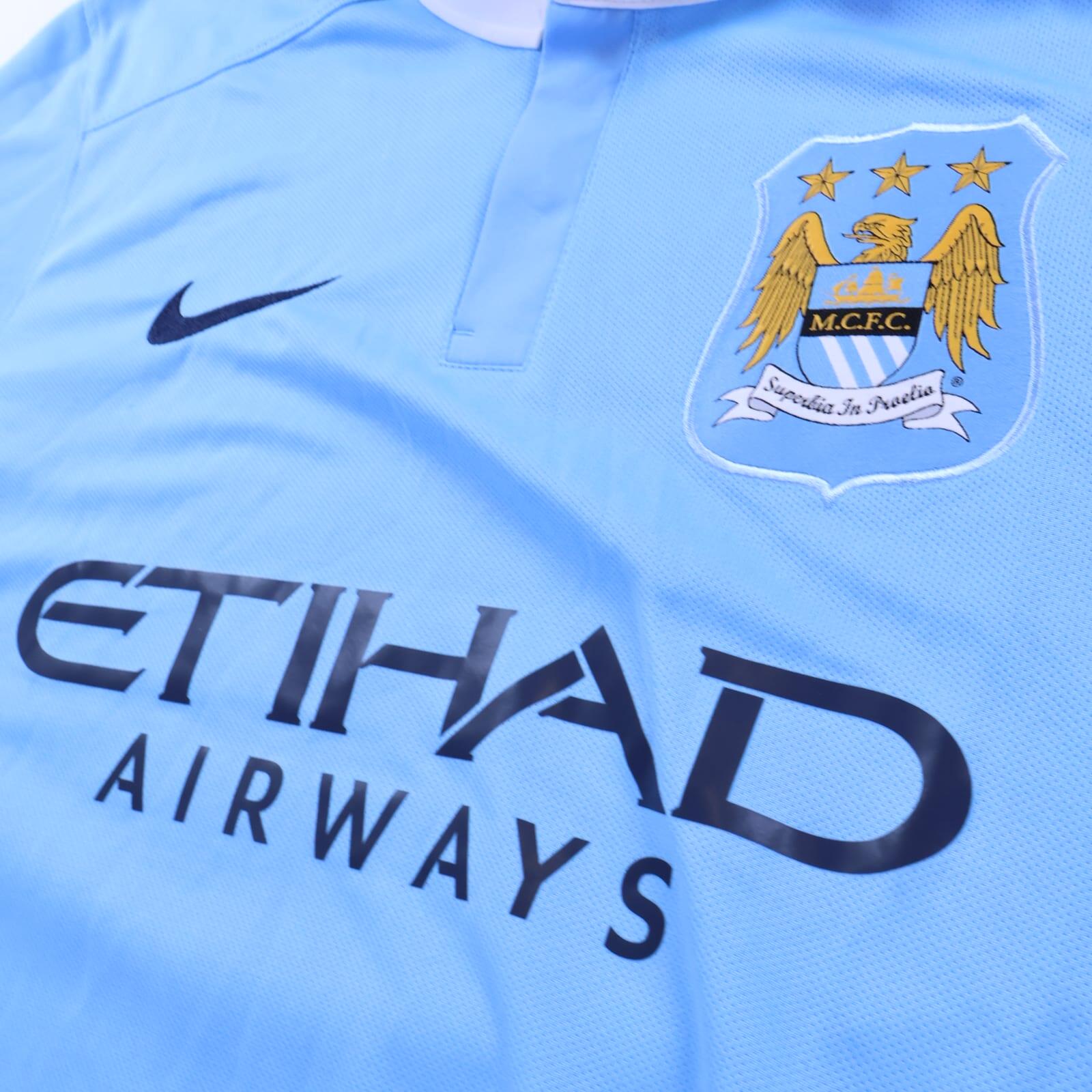 *NWT* Manchester City Kun Aügero #10 2015/16 Home Shirt - L