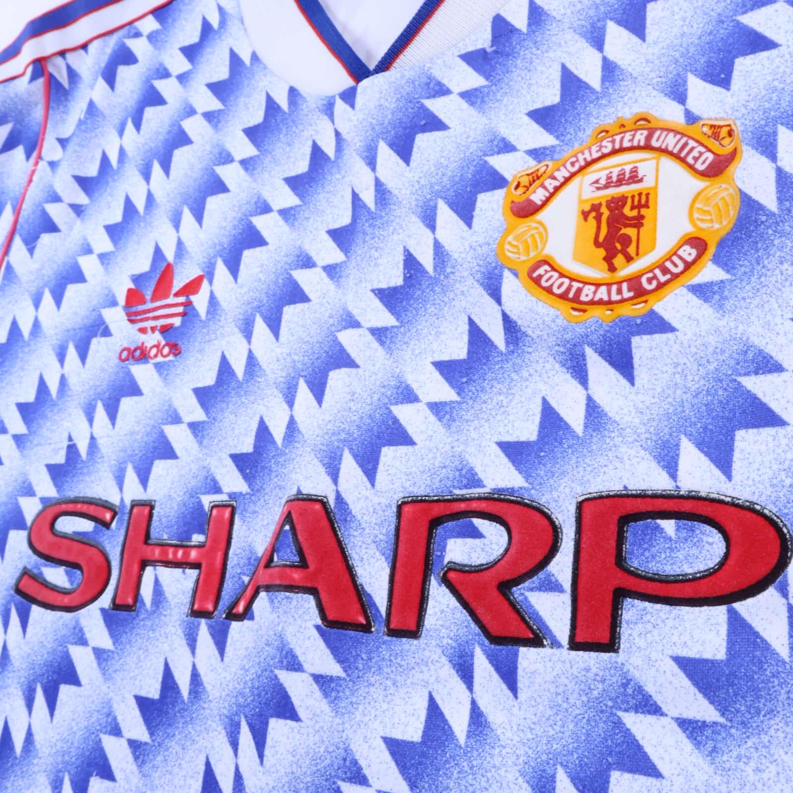 Manchester United 1990/92 Away Shirt - M- BACK