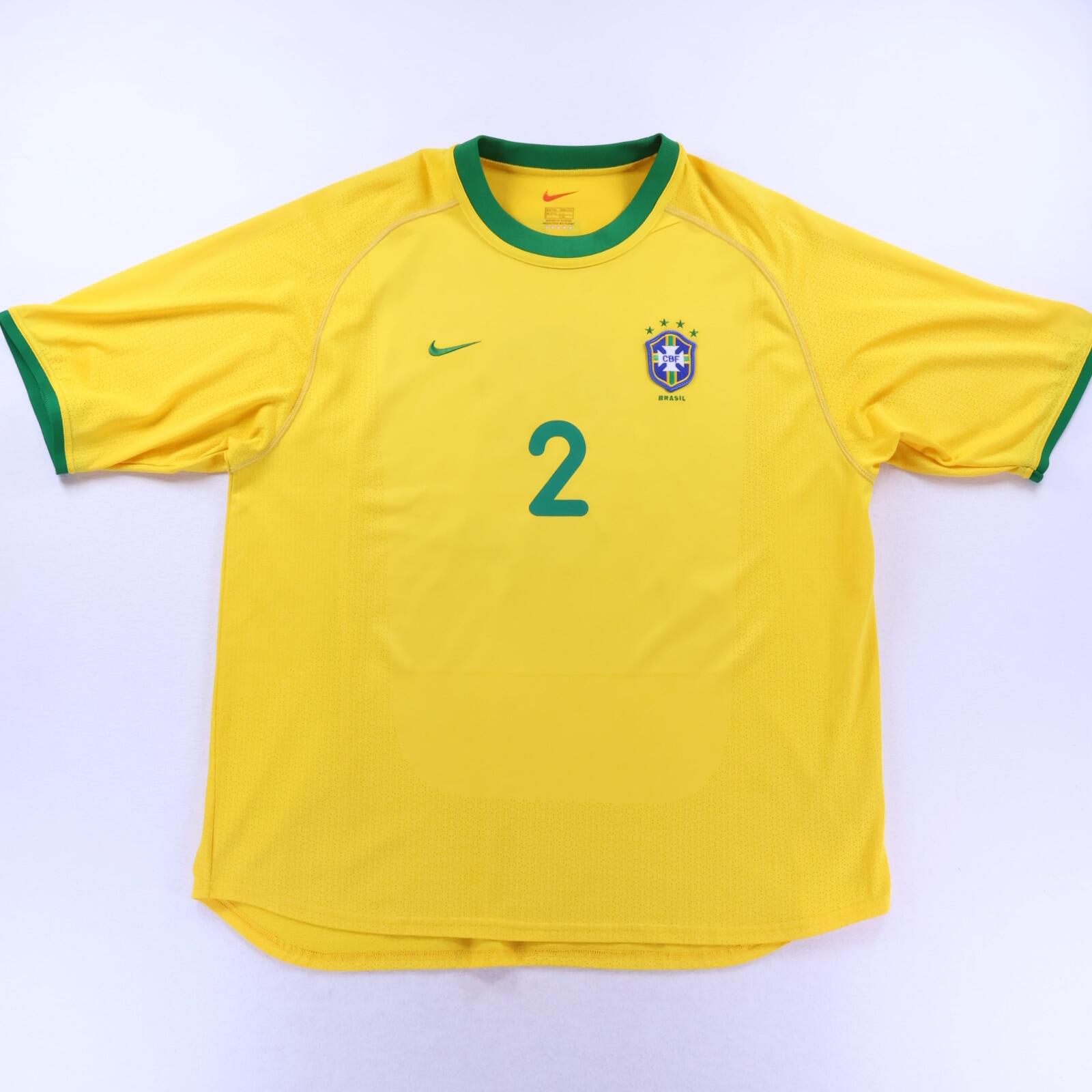 Brazil Cafu #2 2000/02 Home Shirt - 2XL- BACK
