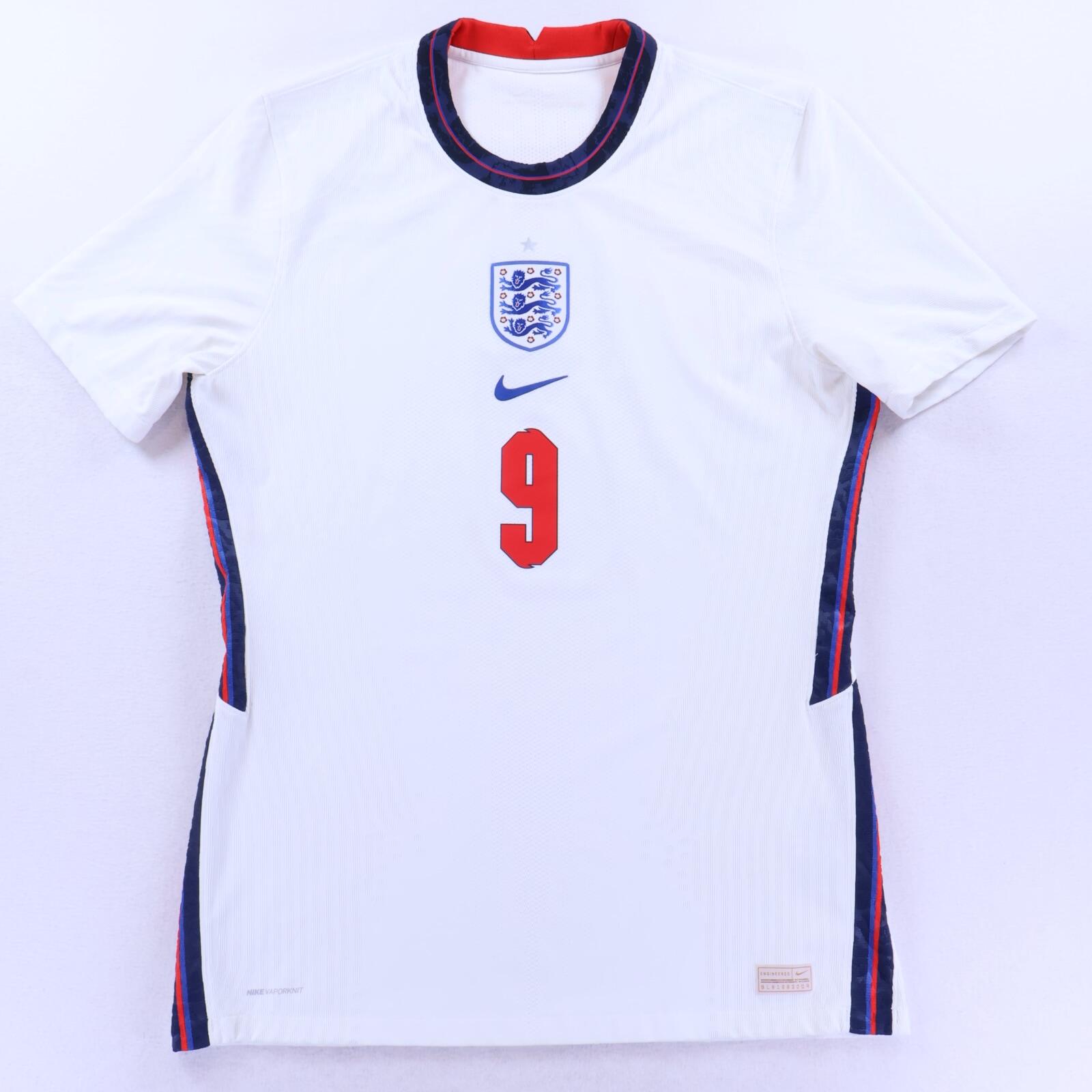 England #9 2020/22 Home Shirt - Player Issue - L- FRONT