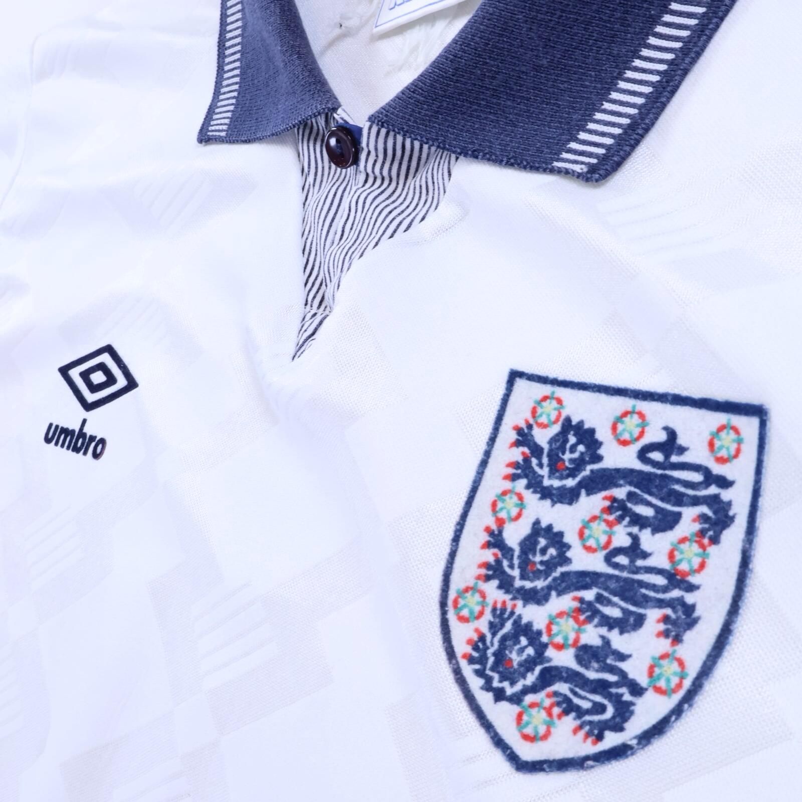 England 1990/92 Home Shirt - L
