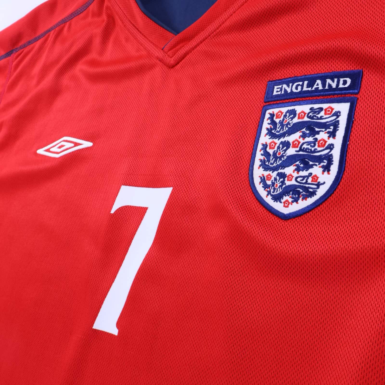England Beckham #7 2002/04 Away Shirt - Reversible - XL