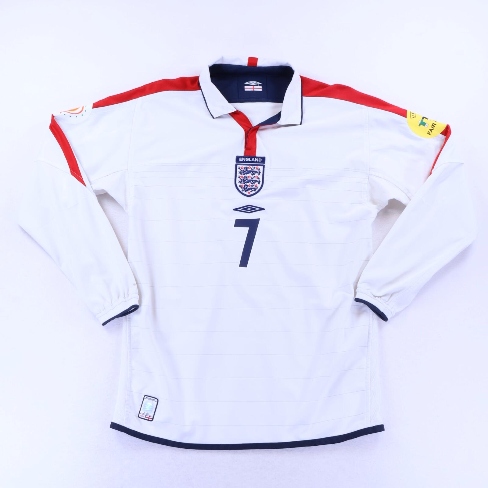 England 2003/05 Home Shirt - Long Sleeve - M