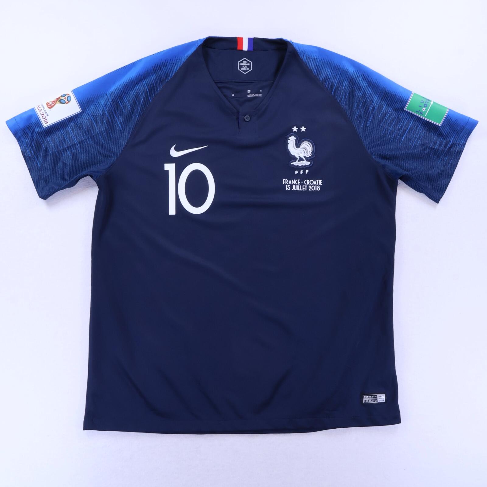France Mbappé #10 2018/19 Home Shirt - XL