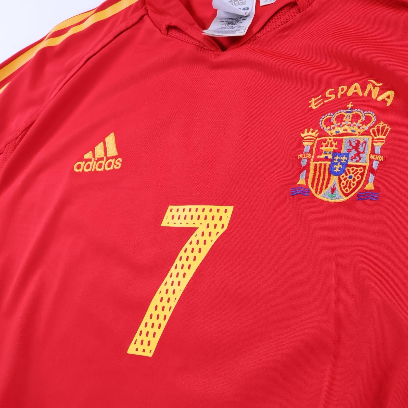 Spain Raul #7 2004/06 Home Shirt - L