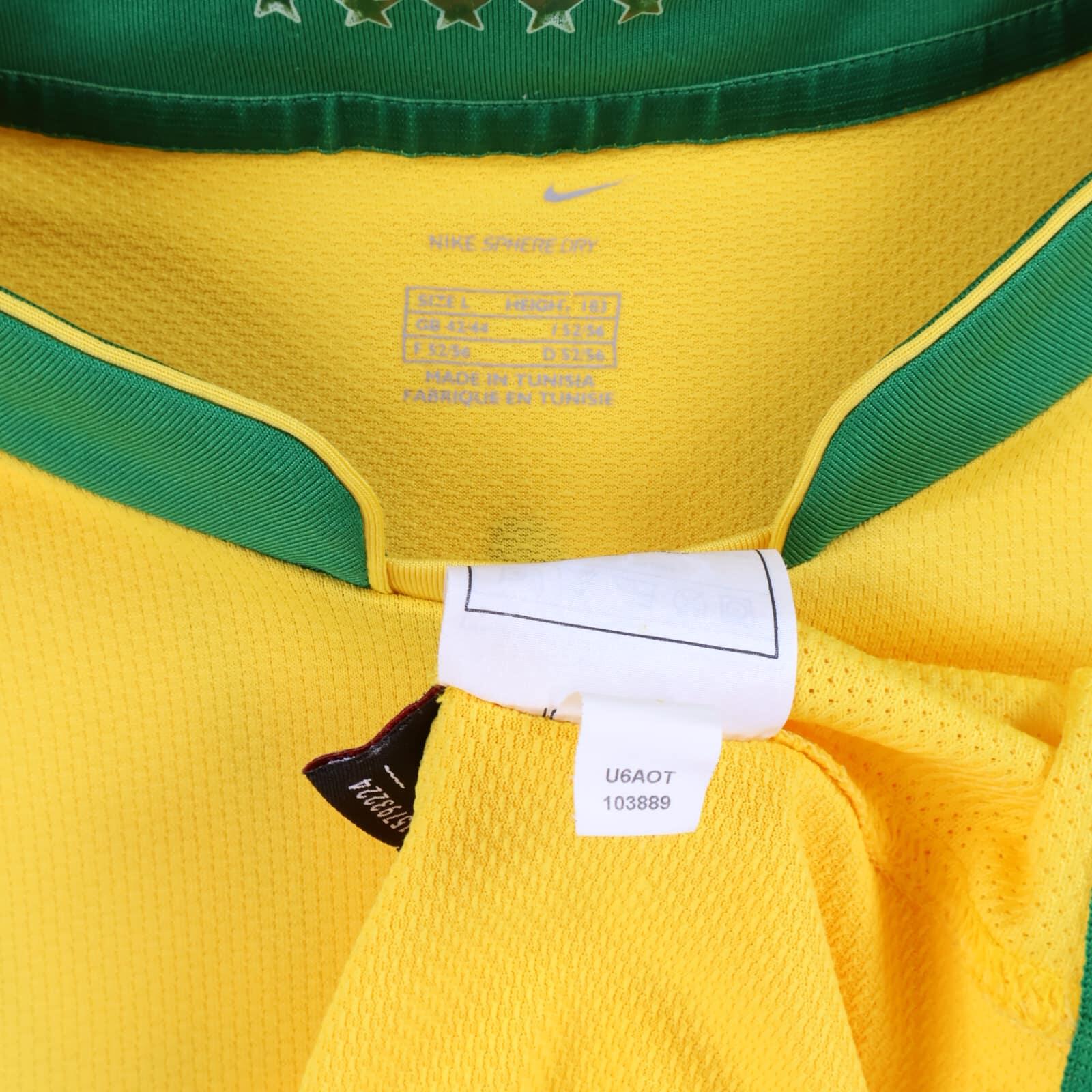 Brazil Ronaldo #9 2006/08 Home Shirt - L