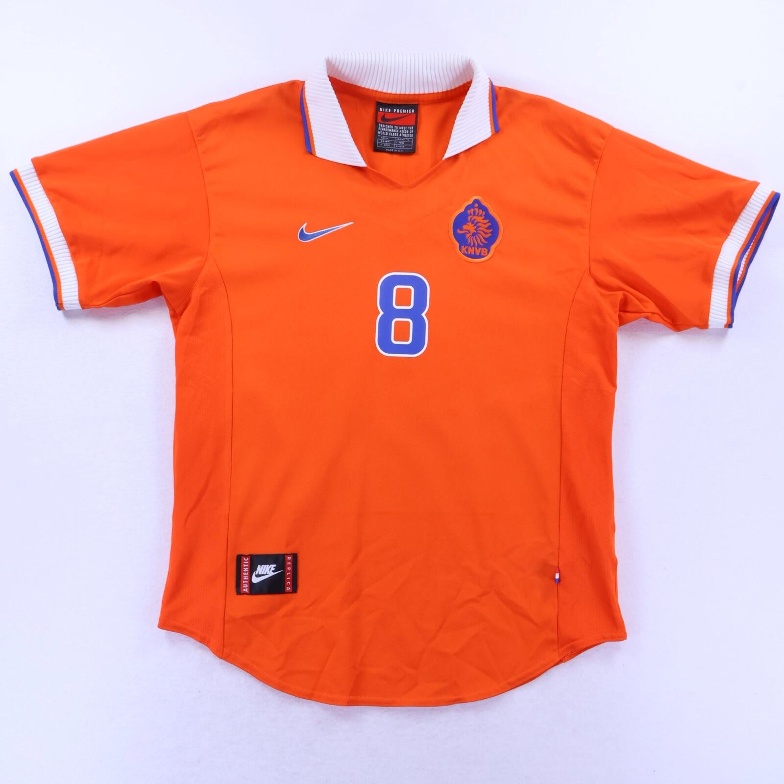 *MINT* Netherlands Bergkamp #8 1997/98 Home Shirt - M