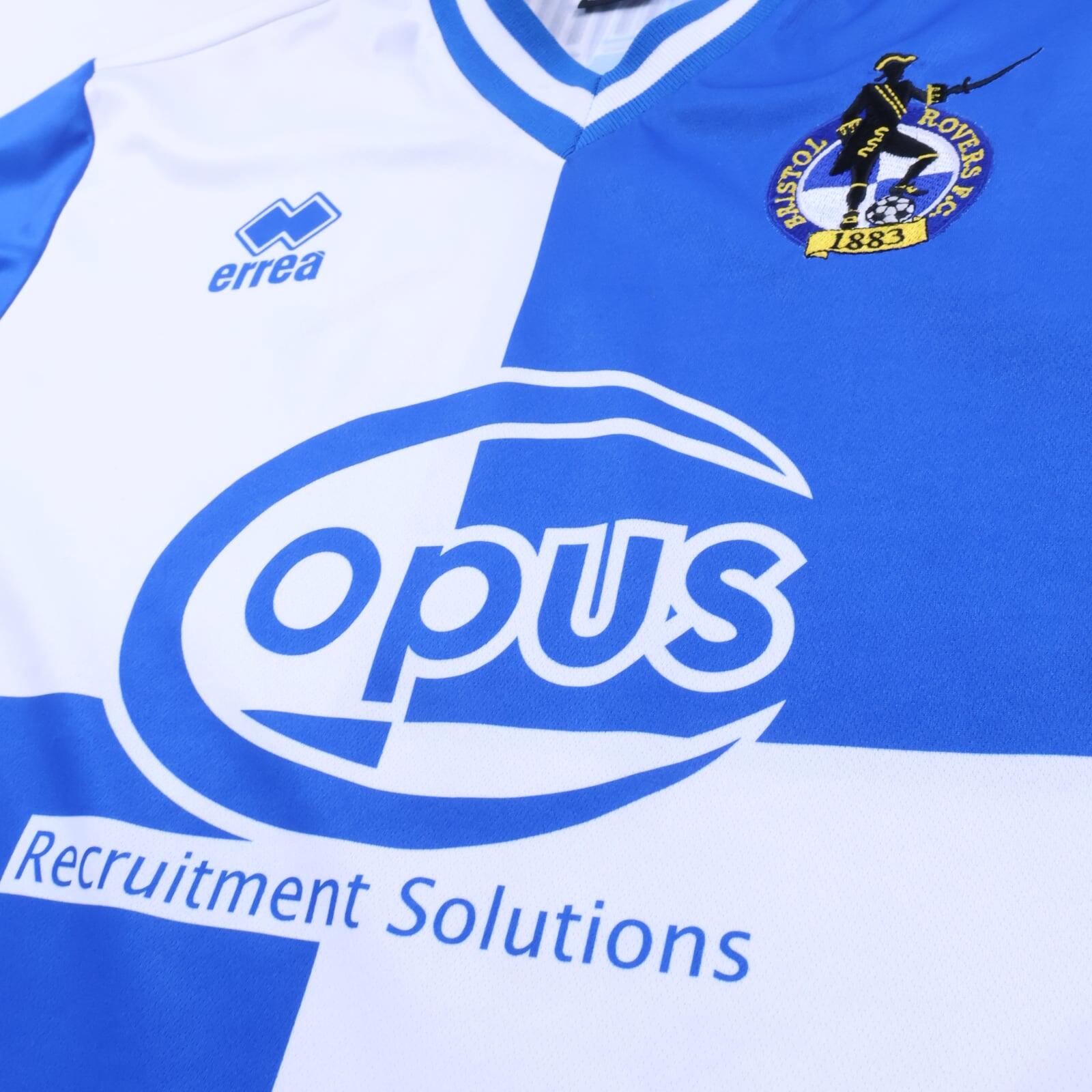 Bristol Rovers Woodards #4 2010/11 Home Shirt - M