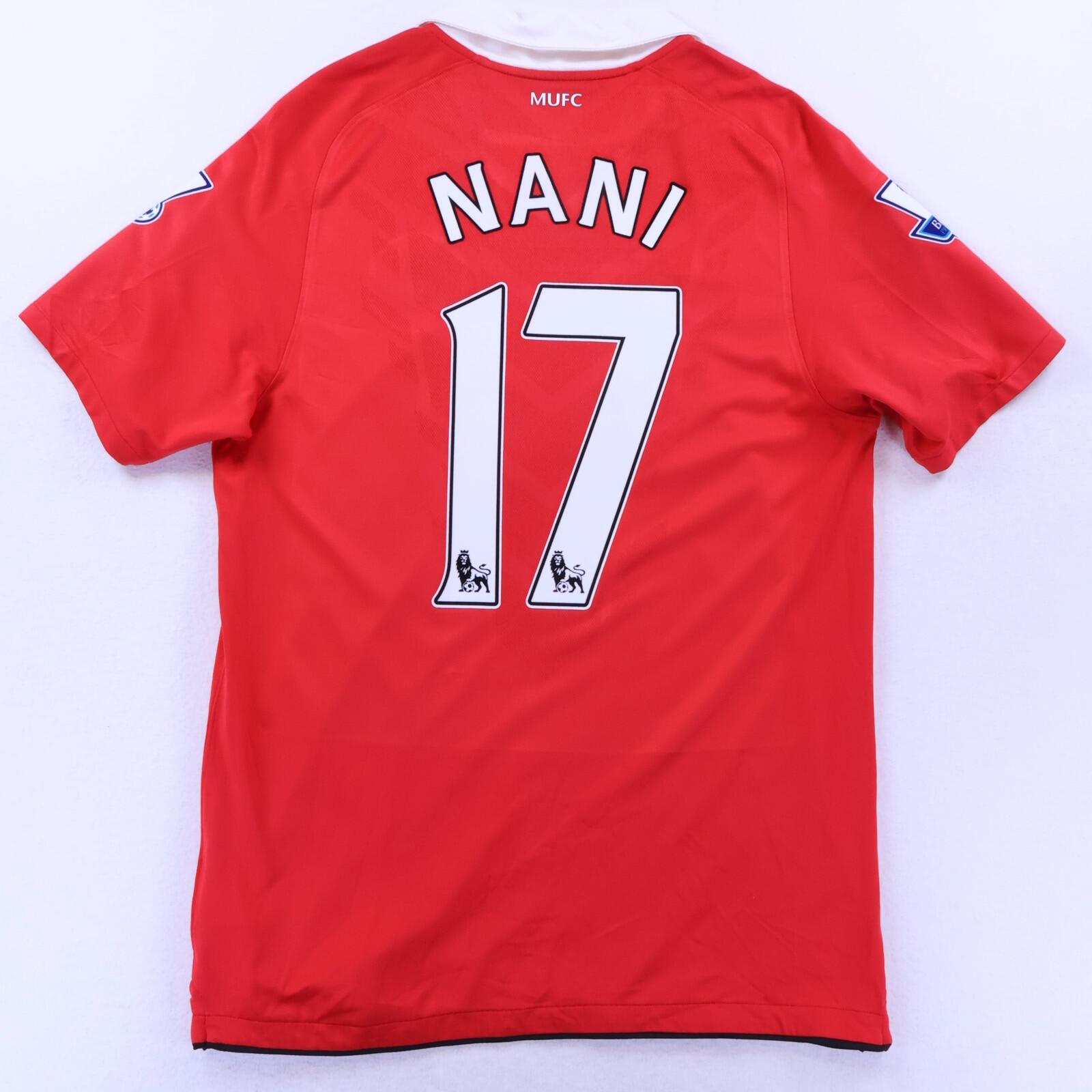 Manchester United Nani #17 2010/11 Home Shirt - M