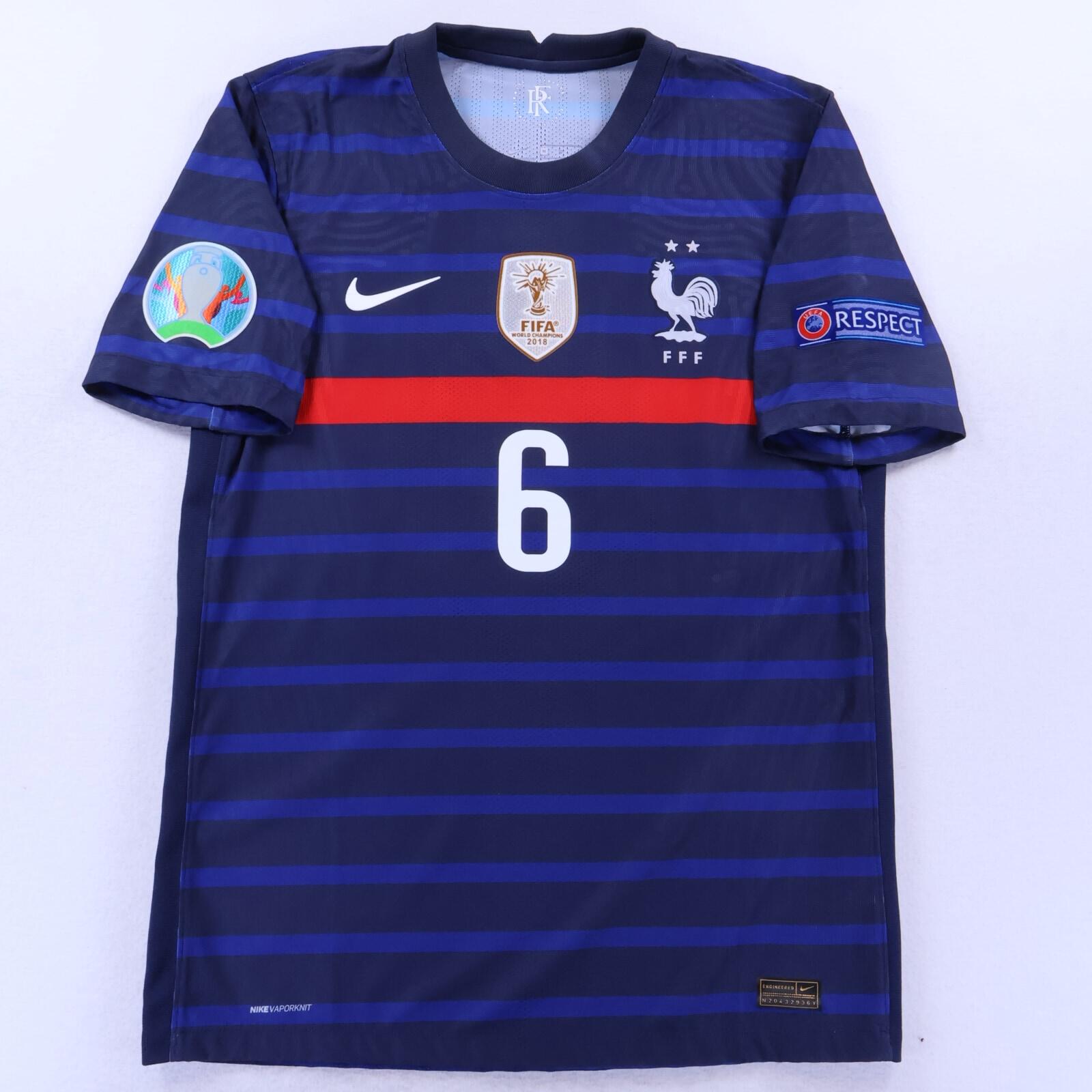*MINT* France Pogba #6 2020/21 Home Shirt - Player Issue - M