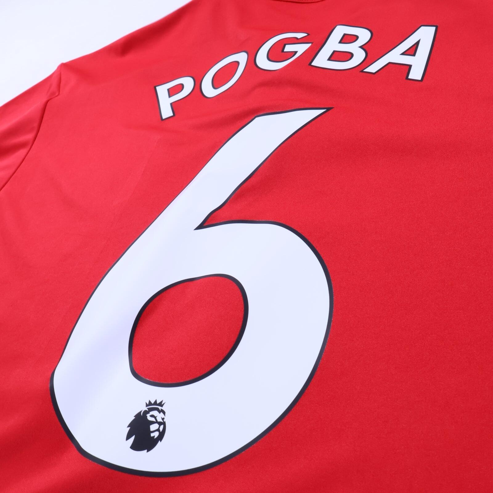 Manchester United Pogba #6 2017/18 Home Shirt - L