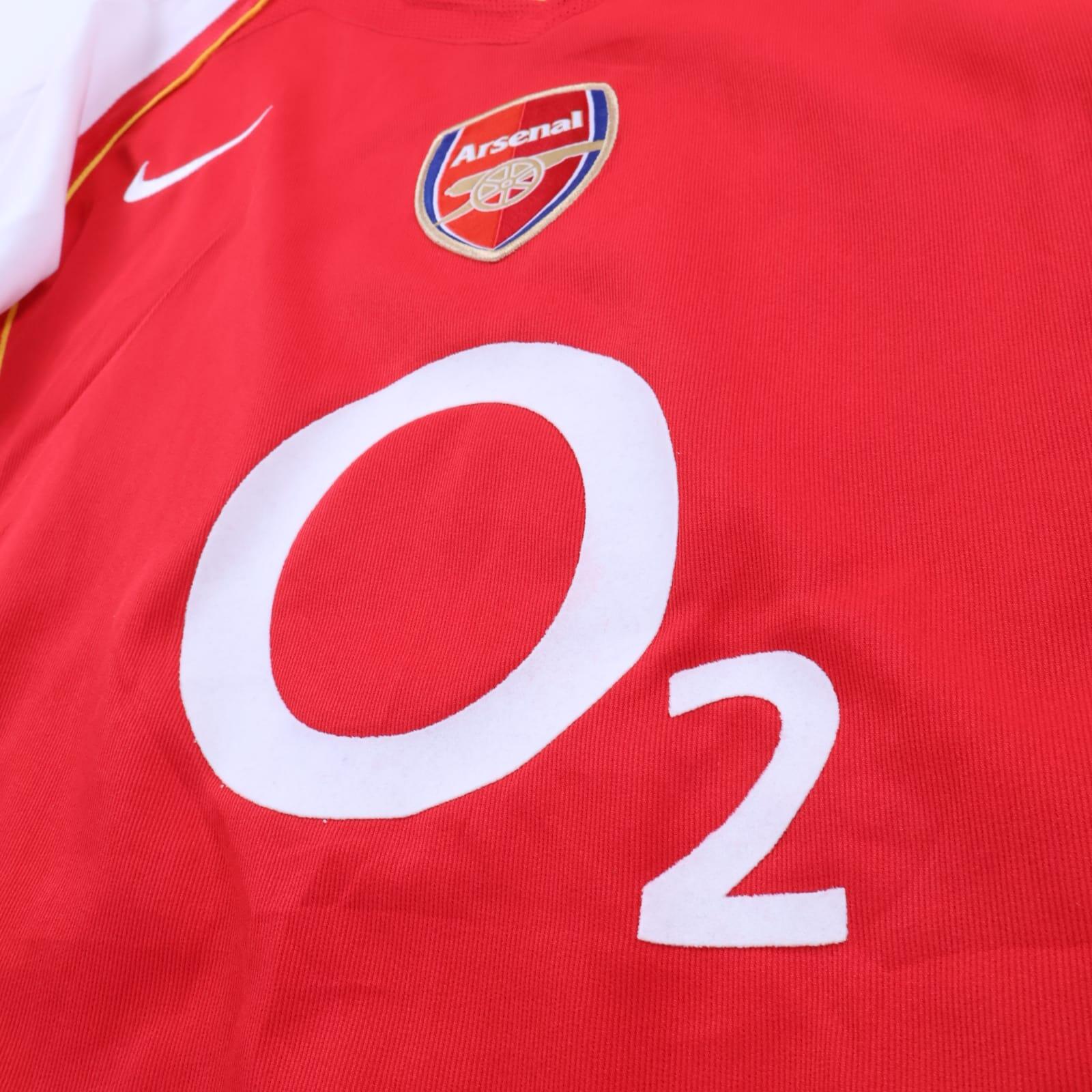 Arsenal Bergkamp #10 2004/05 Home Shirt - Long Sleeve - L