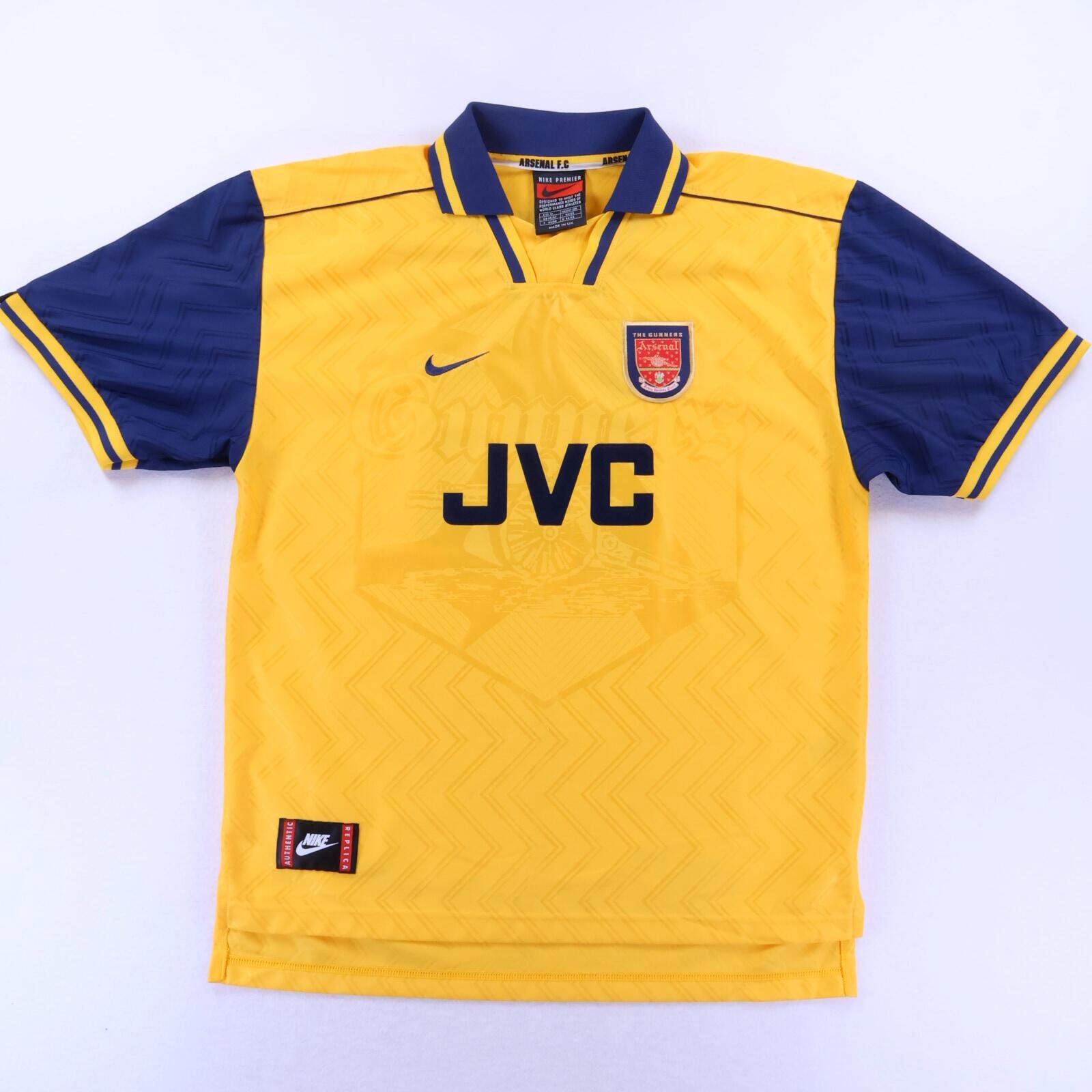 *MINT* Arsenal Bergkamp #10 1996/97 Away Shirt - XL