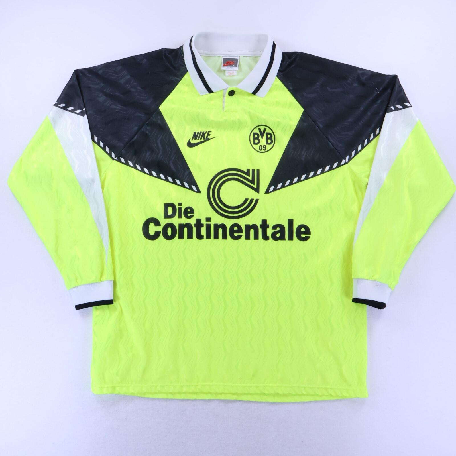 Borussia Dortmund 1990/91 Home Shirt - Long Sleeve - XL