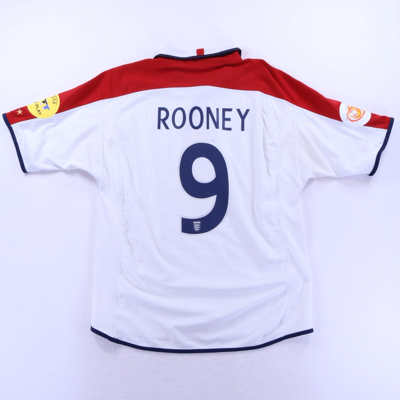 England Rooney #9 2005/07 Home Shirt - XL