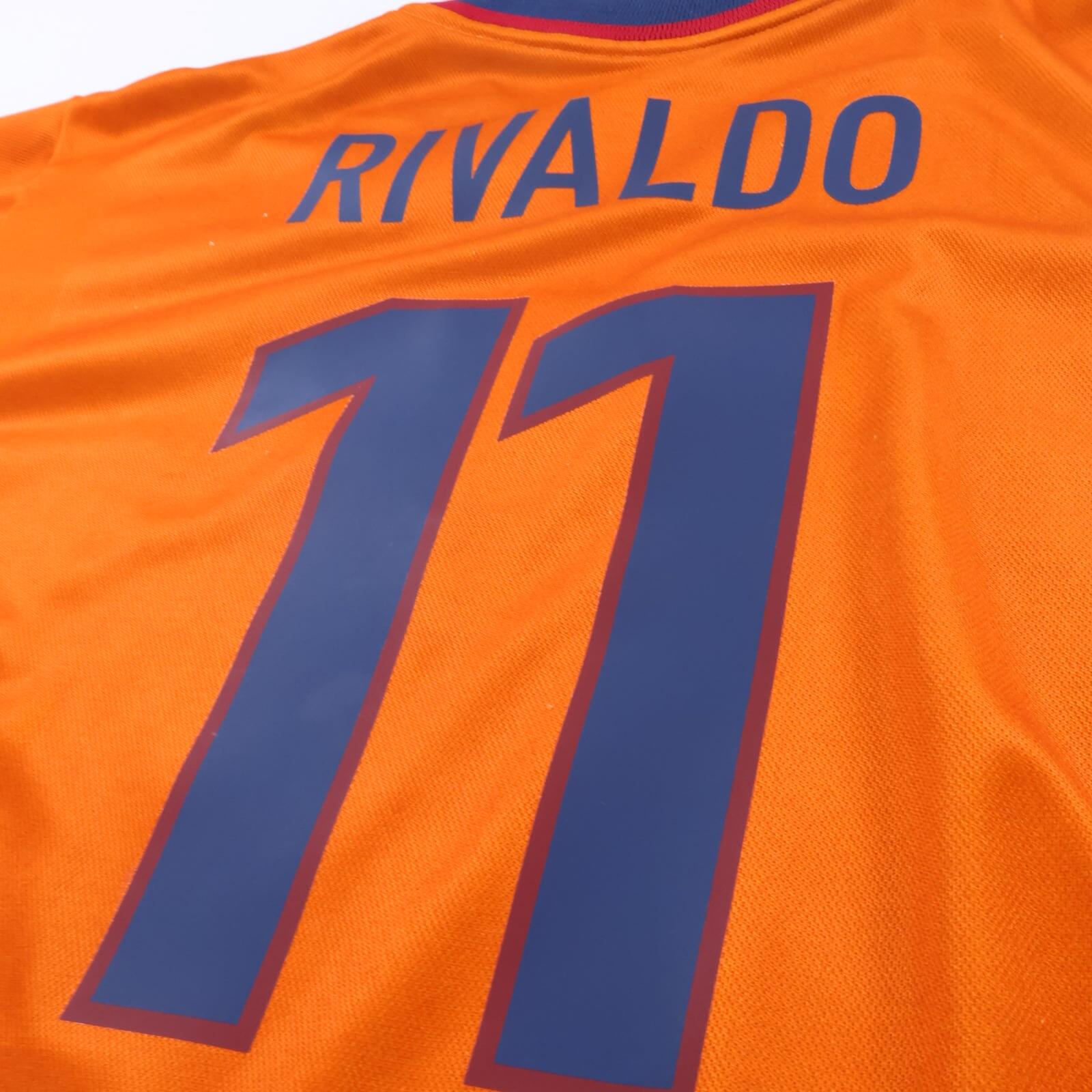 Barcelona Rivaldo #11 1998/99 Away Shirt - L