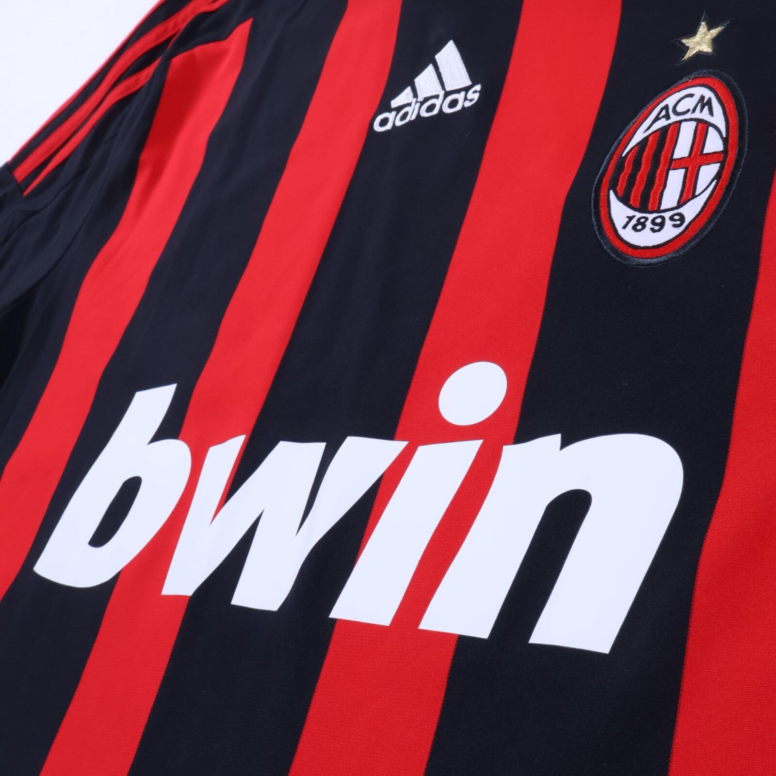 Ac Milan Ronaldinho #80 2008/09 Home Shirt - L