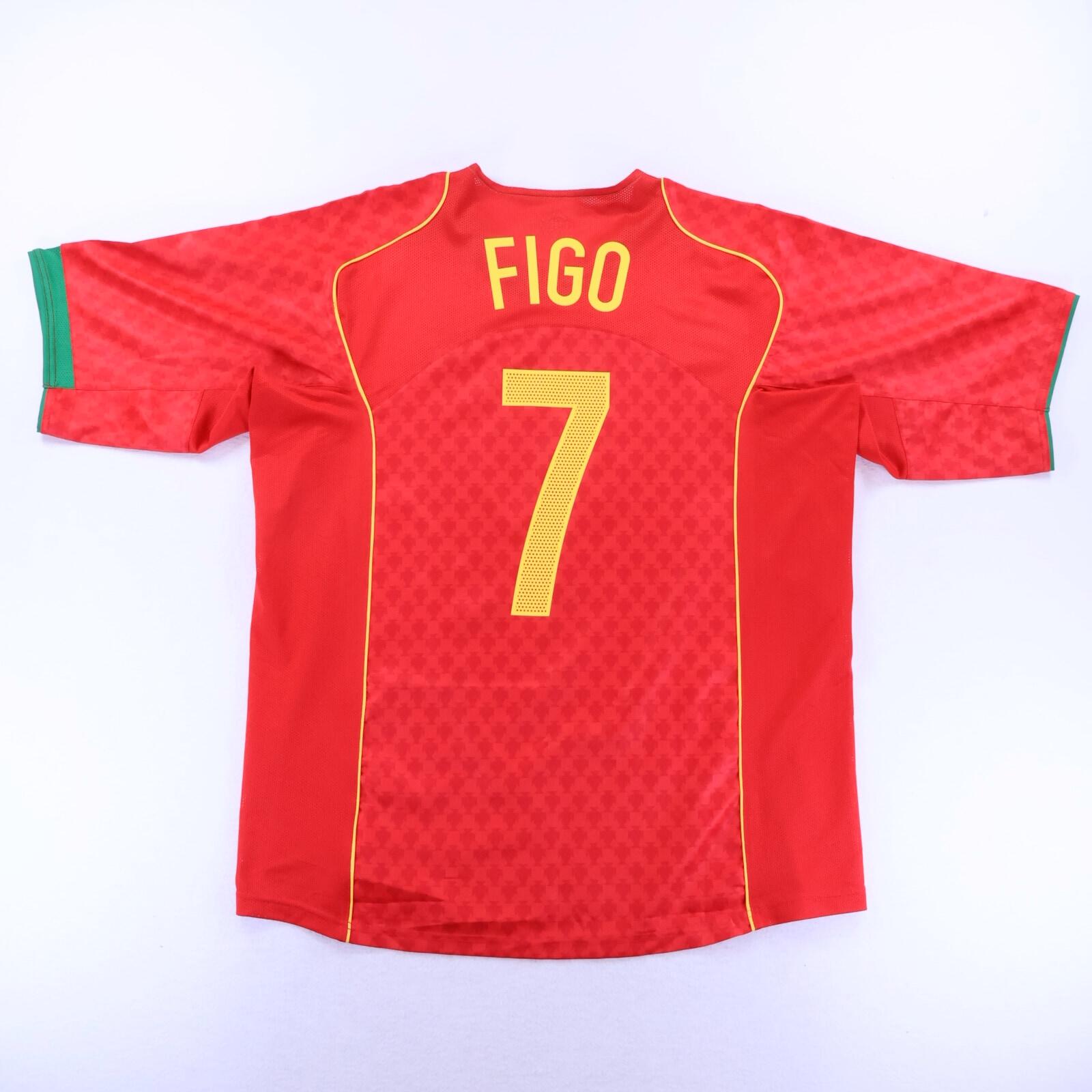 Portugal Figo #7 2004/06 Home Shirt - XL