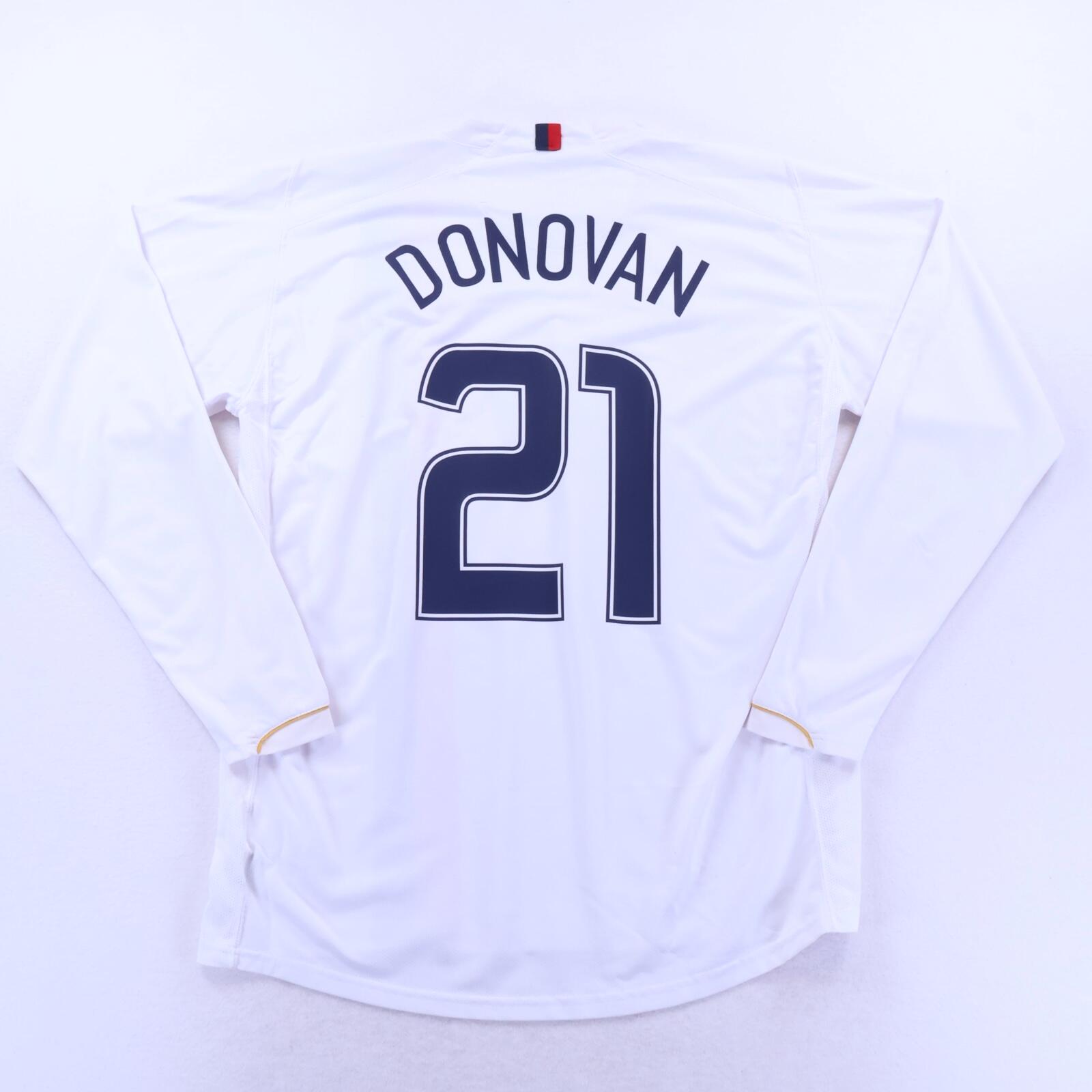 United States Of America Donovan #21 2006/07 Home Shirt - Long Sleeve - L