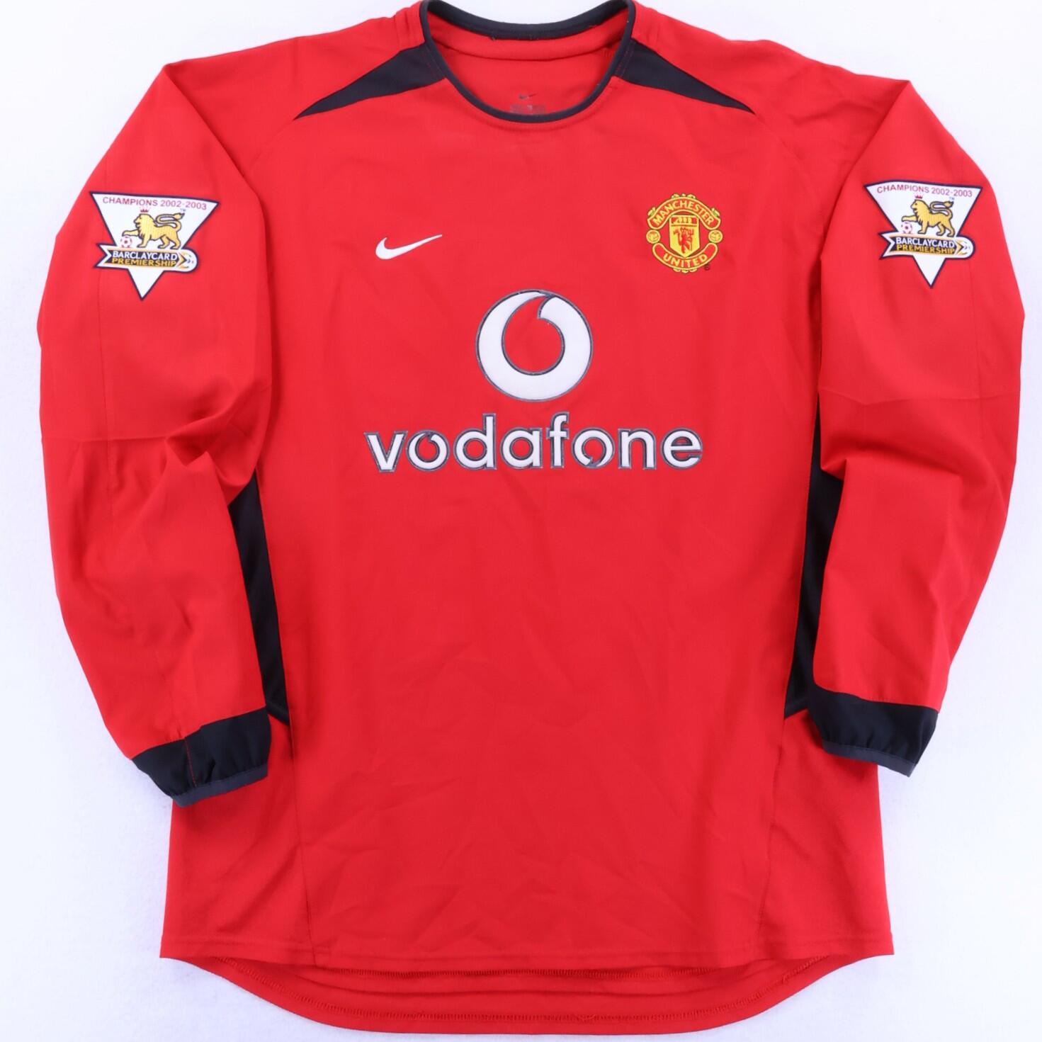 Manchester United Ronaldo #7 2002/04 Home Shirt - Long Sleeve - M
