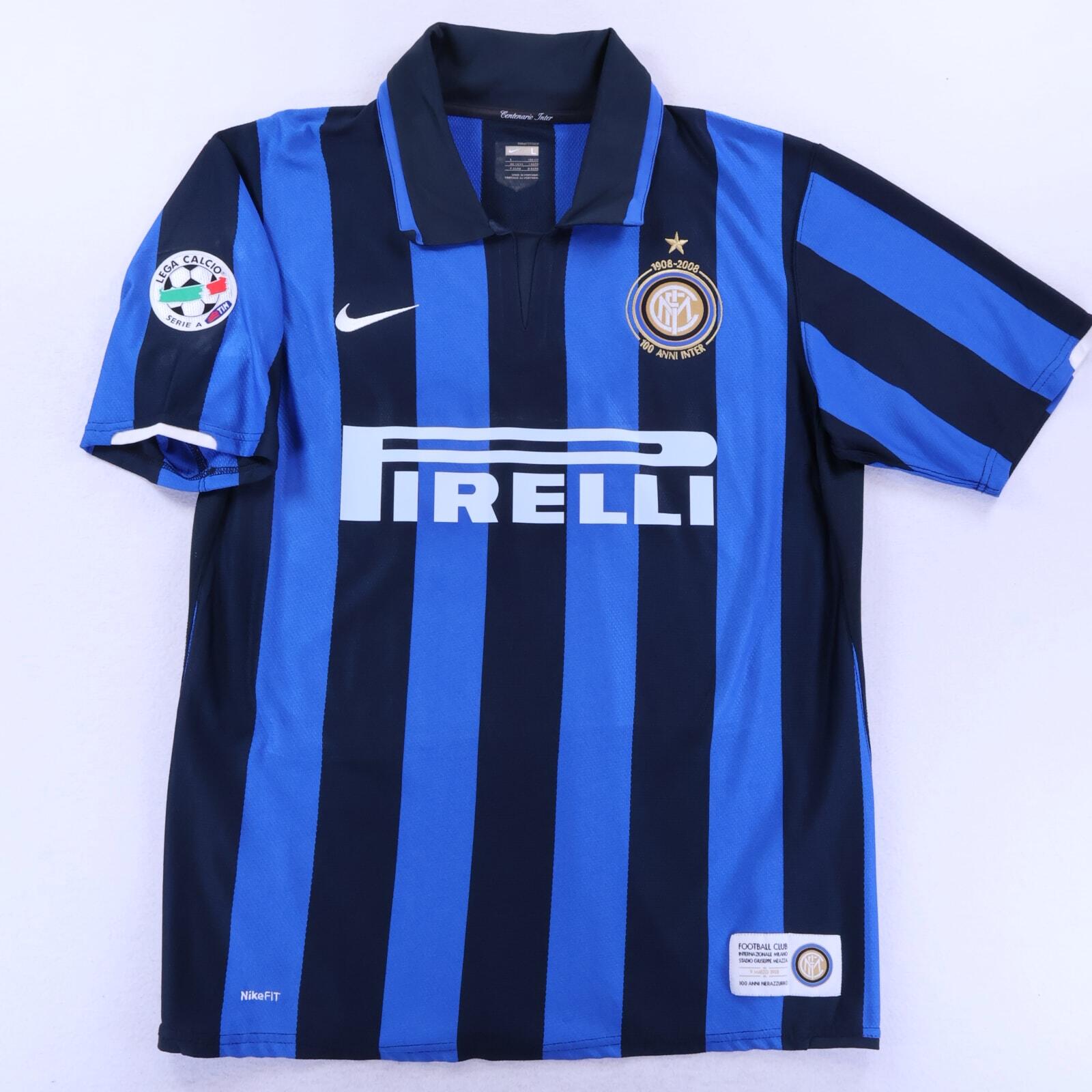 Inter Milan Ibrahimović #8 2008 Home Shirt - L