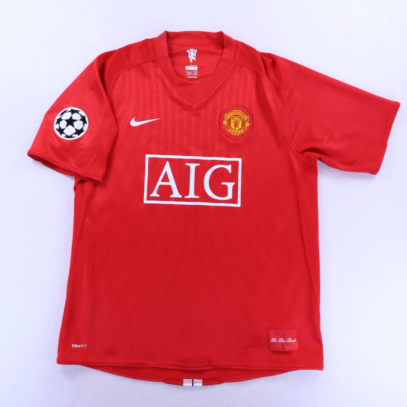 Manchester United Ronaldo #7 2007/09 Home Shirt - L