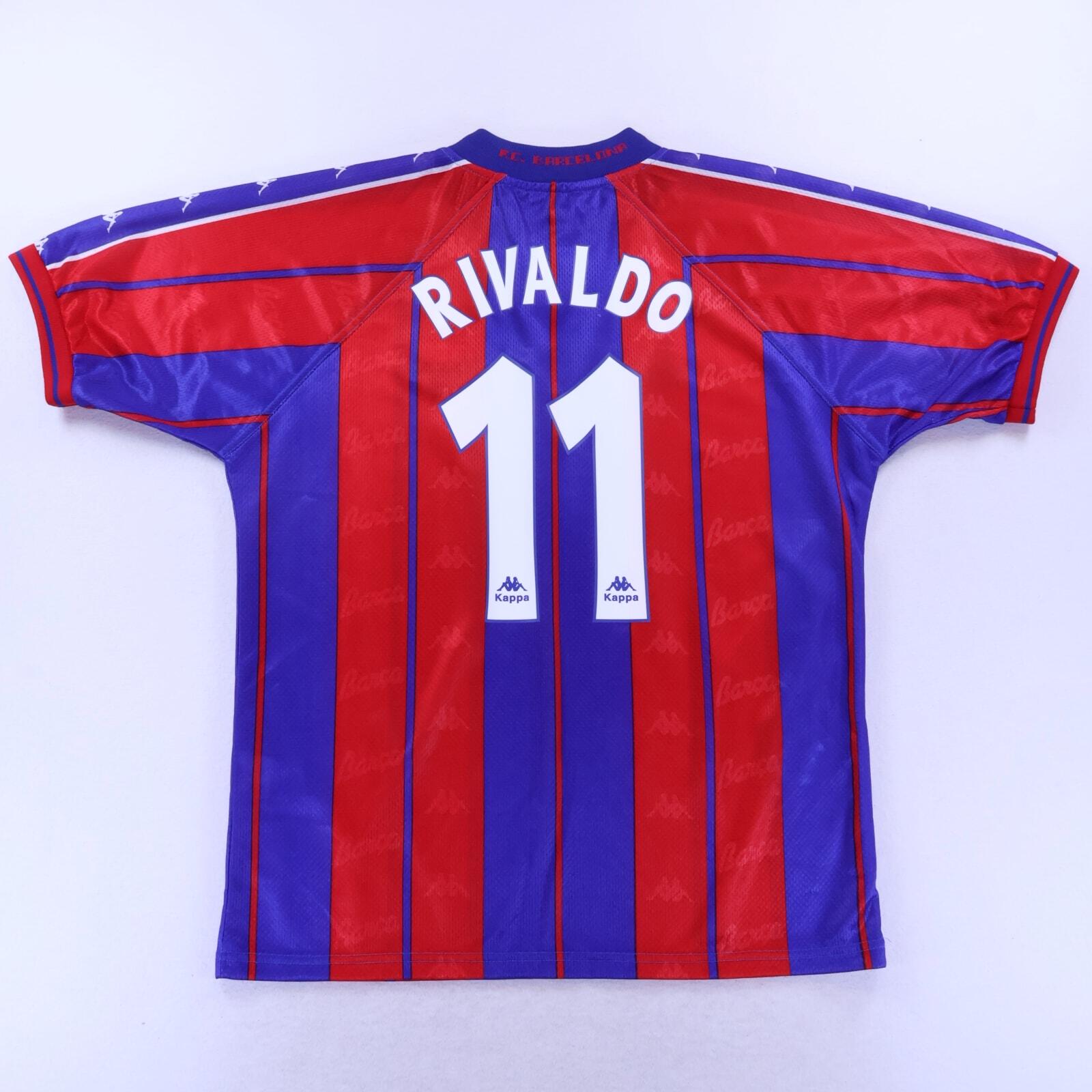 Barcelona Rivaldo #11 1997/98 Home Shirt - L