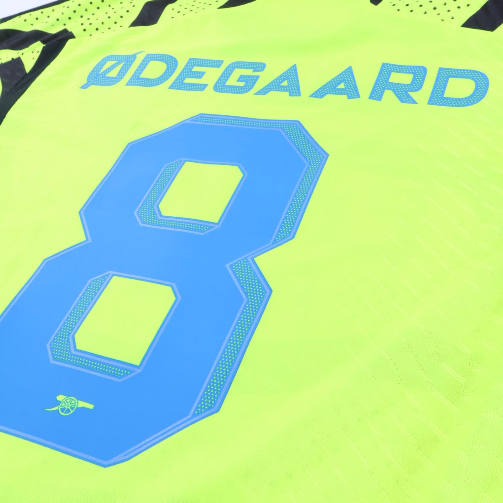 Arsenal Odegaard #8 2023/24 Away Shirt - Player Issue - L