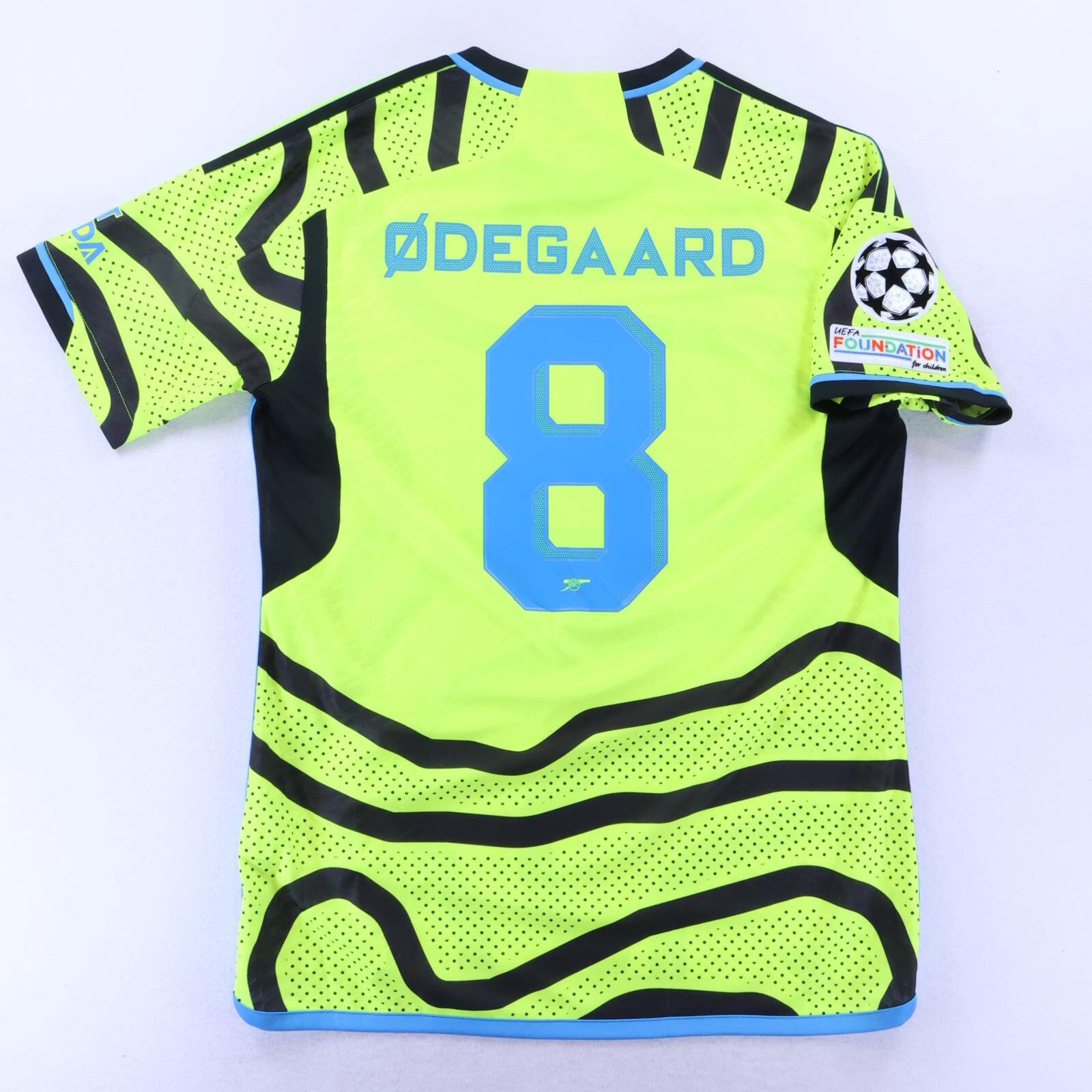 Arsenal Odegaard #8 2023/24 Away Shirt - Player Issue - L