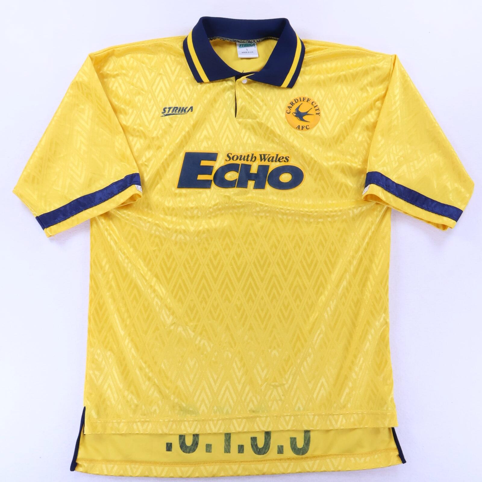 Cardiff City Fc 1994/95 Away Shirt - L