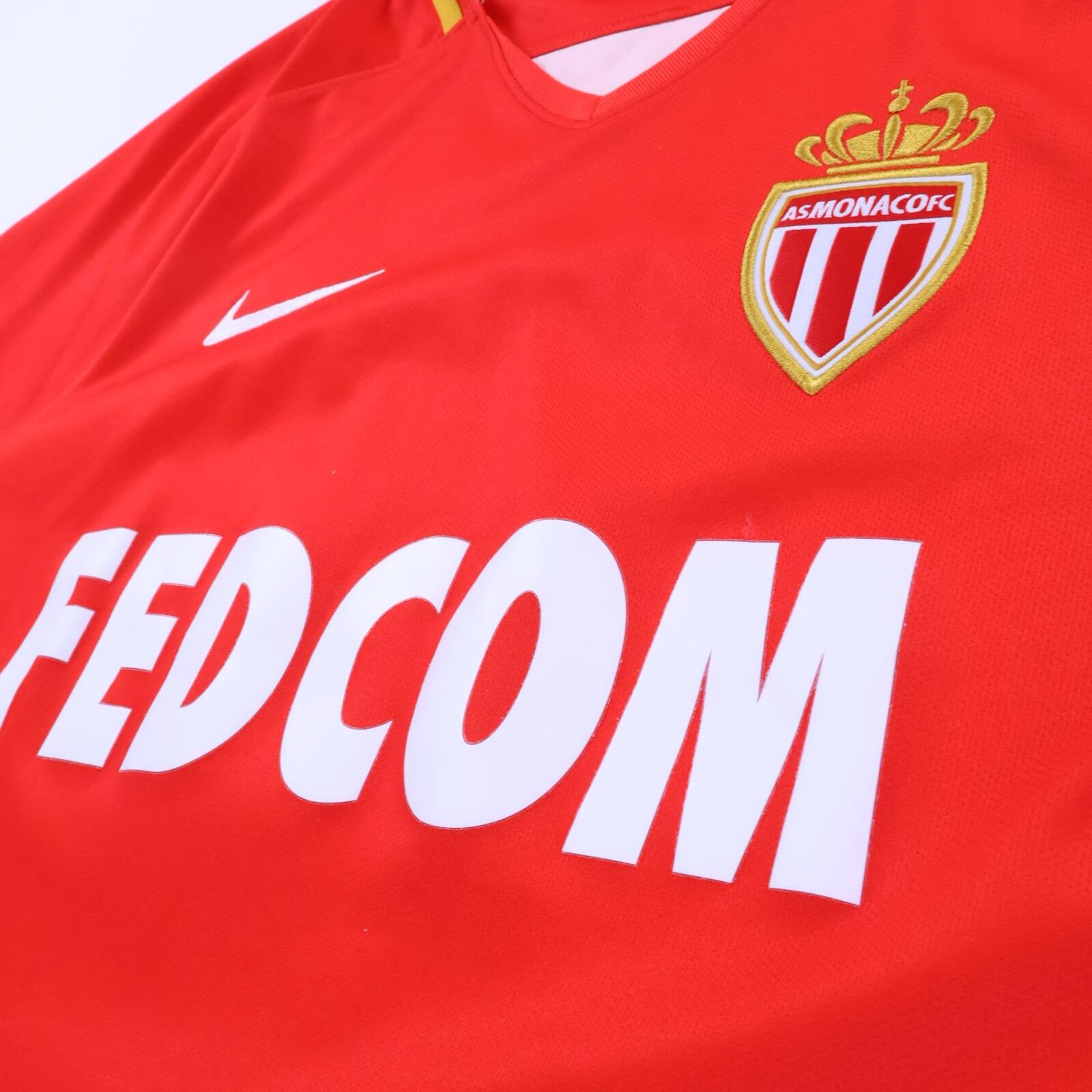 As Monaco Falcao #9 2017/18 Home Shirt - M