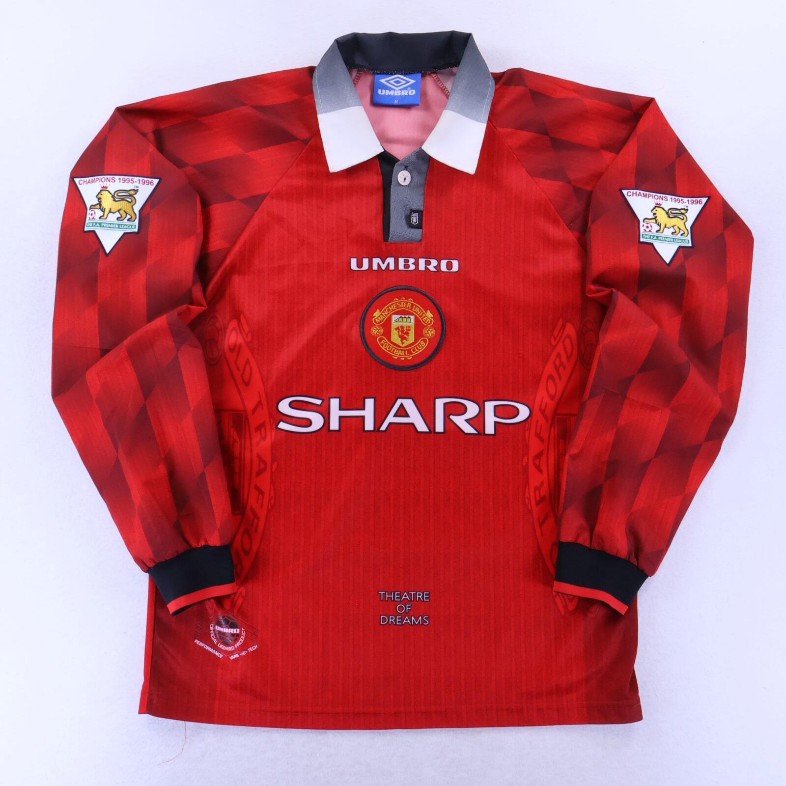 Manchester United Beckham #10 1996/98 Home Shirt - Long Sleeve - M