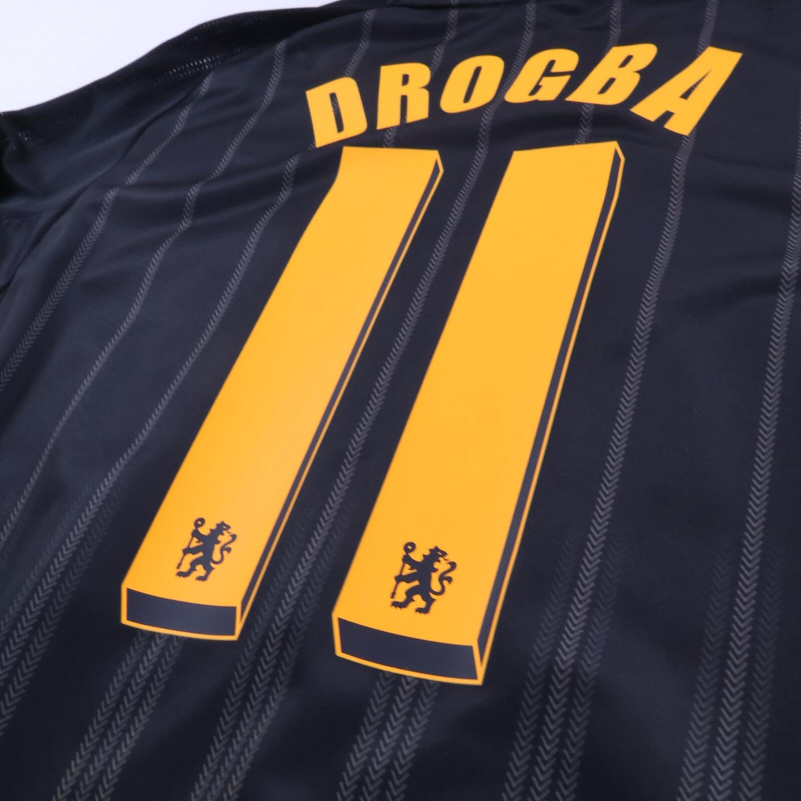 Chelsea Drogba #11 2010/11 Away Shirt - Long Sleeve - M