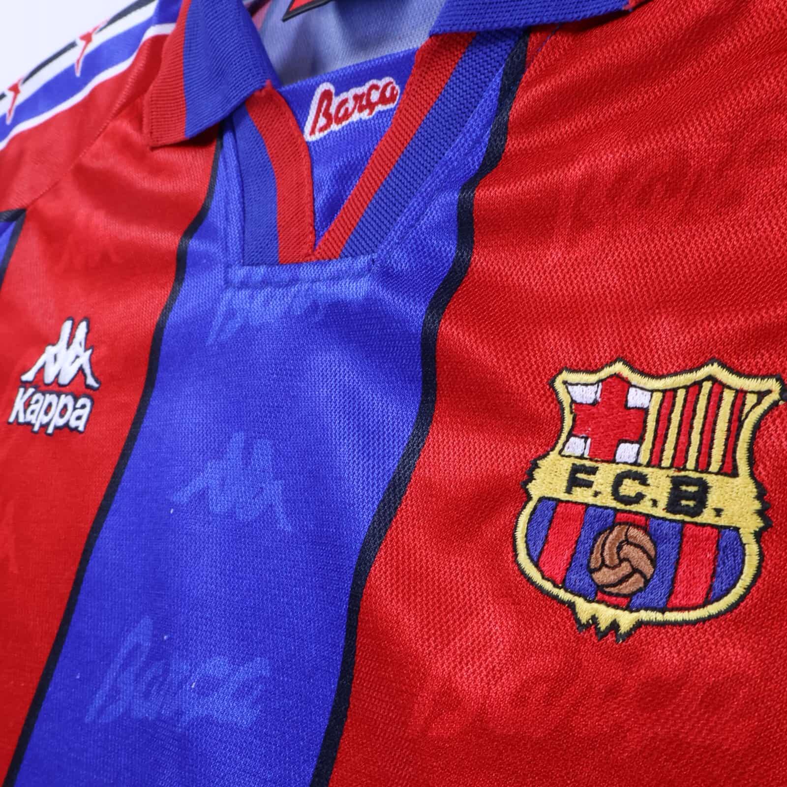Barcelona Ronaldo #9 1995/97 Home Shirt - Long Sleeve - XL
