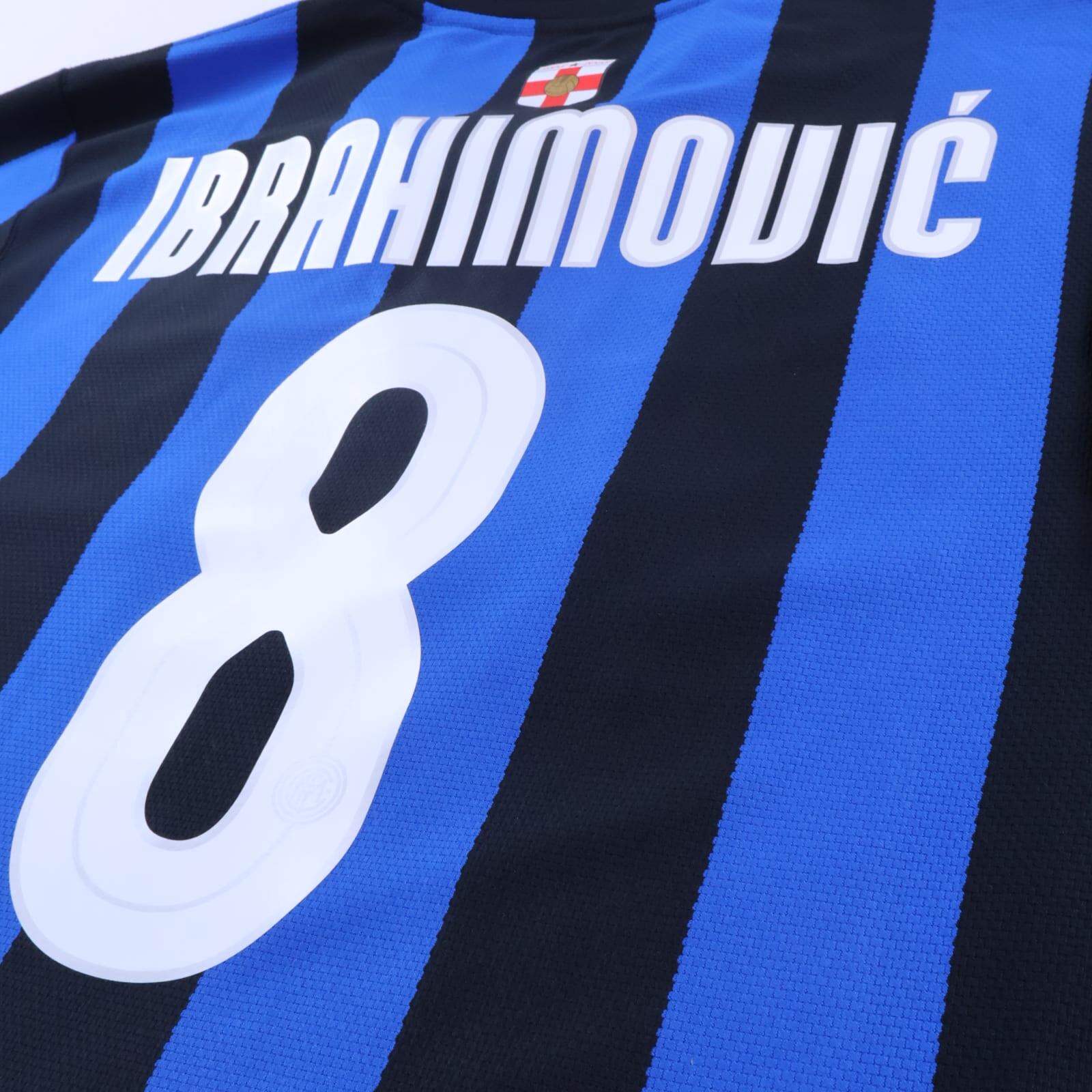 Inter Milan Ibrahimović #8 2007/08 Home Shirt - XL