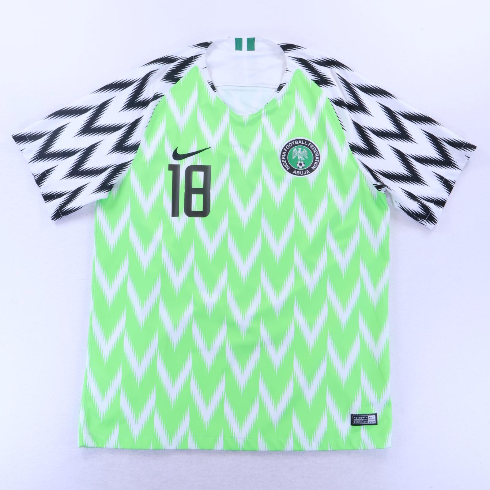 *MINT* Nigeria Iwobi #18 2018/19 Home Shirt - L