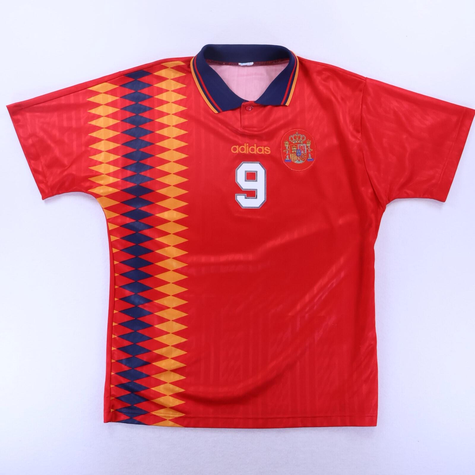Spain Guardiola #9 1994/95 Home Shirt - XL