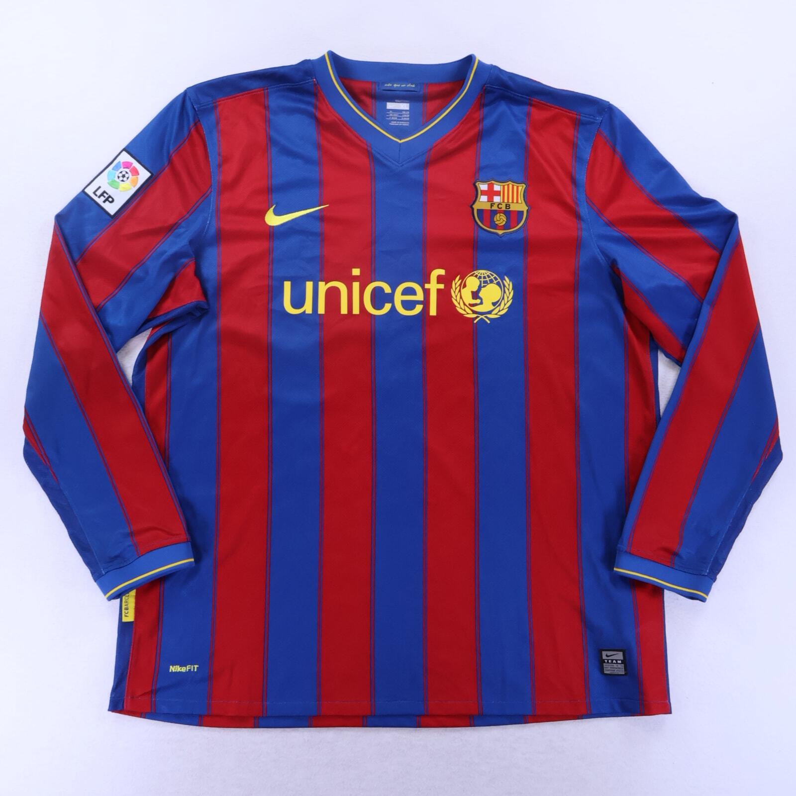*MINT* Barcelona Messi #10 2005/06 Home Shirt - Long Sleeve - XL