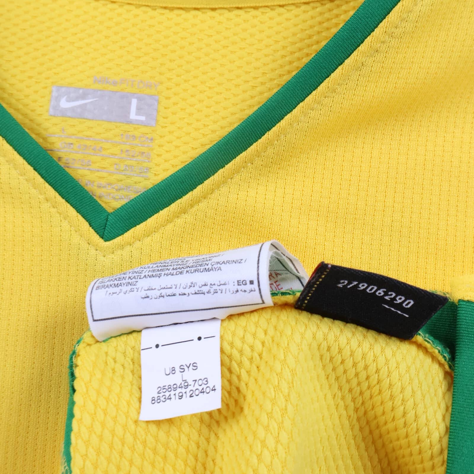 Brazil Ronaldinho #10 2008/10 Home Shirt - L