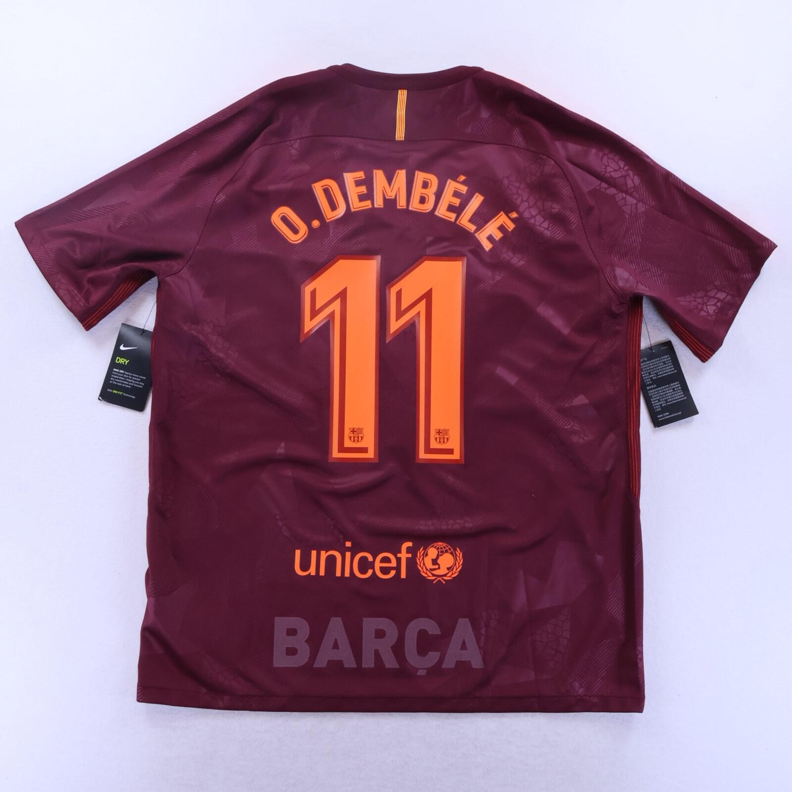 *NWT* Barcelona Dembele #11 2017/18 Third Shirt - XL
