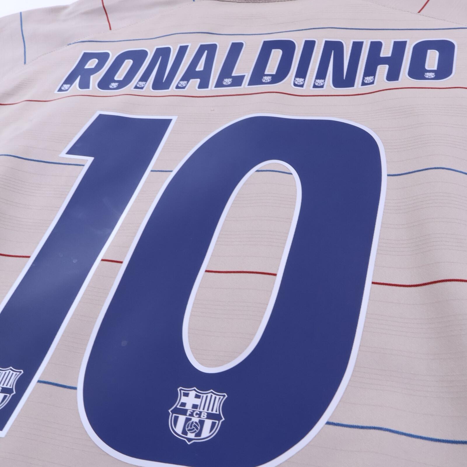 *MINT* Barcelona Ronaldinho #10 2003/05 Away Shirt - L