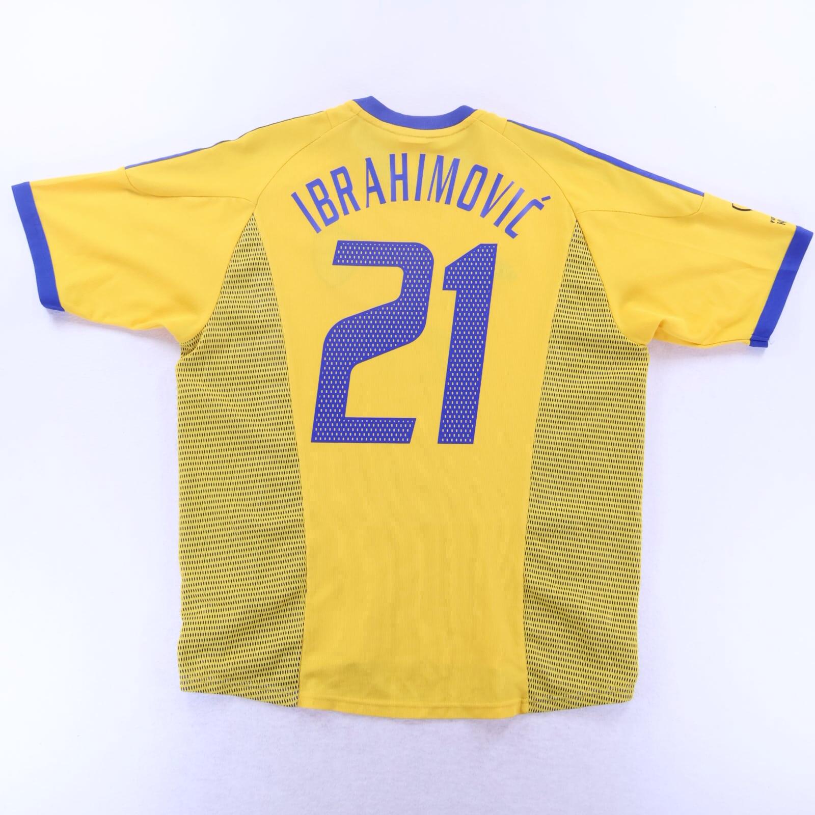 Sweden Ibrahimović #21 2002/03 Home Shirt - L