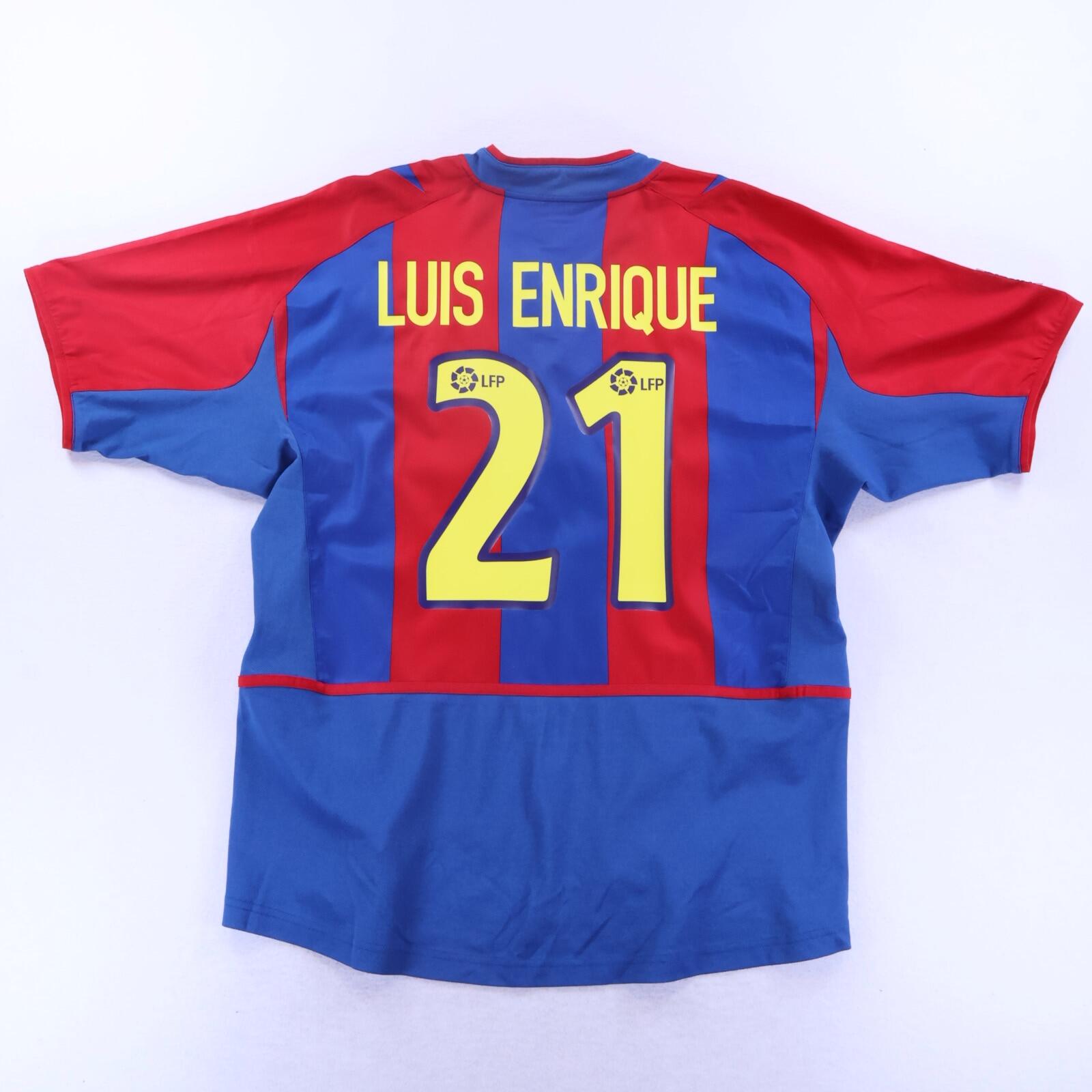 Barcelona Luis Enrique #21 2002/03 Home Shirt - L