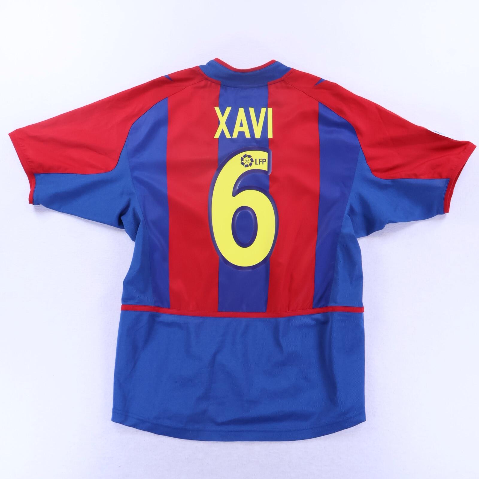 Barcelona Xavi #6 2002/03 Home Shirt - S