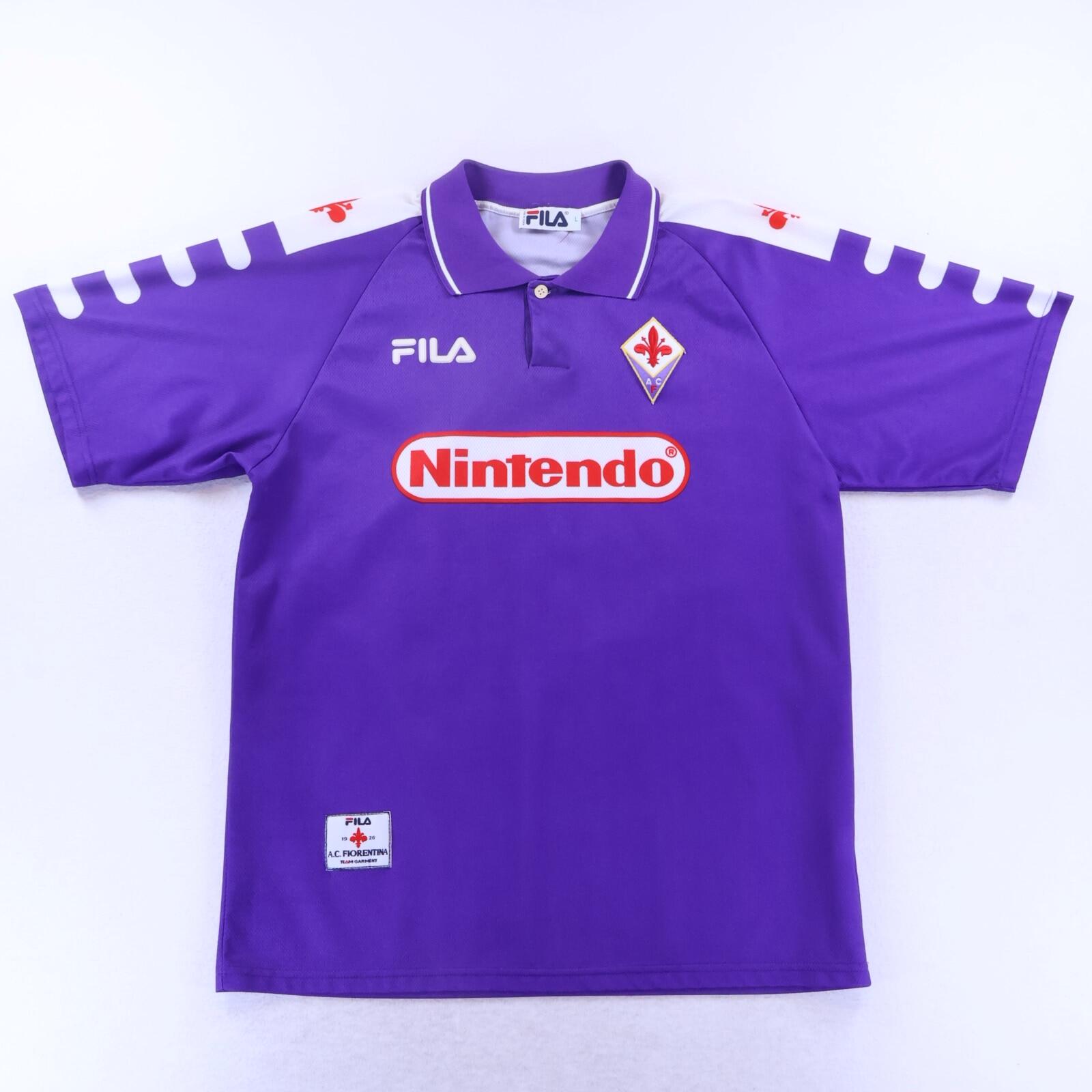 Fiorentina Batistuta #9 1998/99 Home Shirt - L