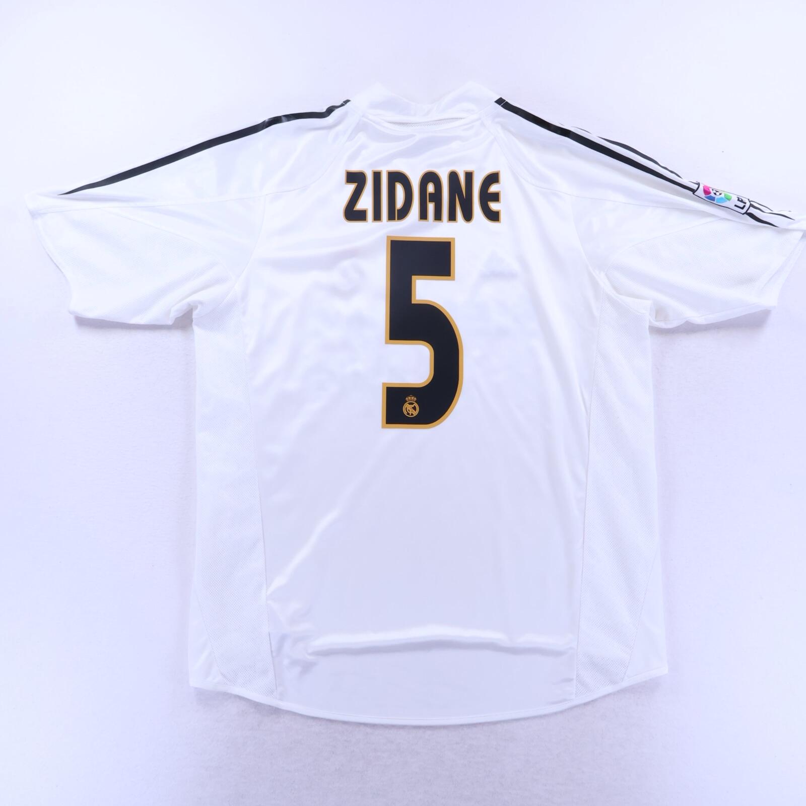 Real Madrid Zidane #5 2004/05 Home Shirt - L