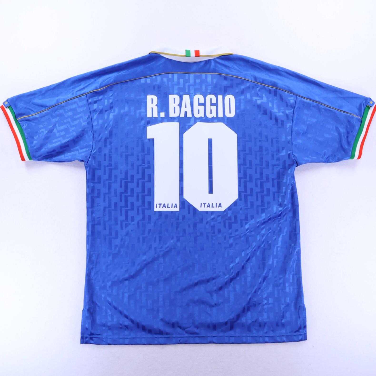 *MINT* Italy Baggio #10 1994/96 Home Shirt - L