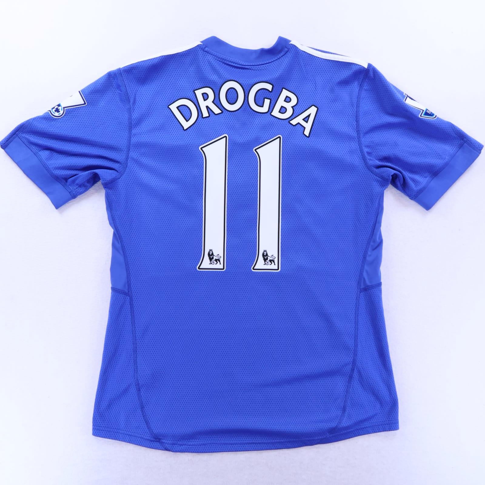 Chelsea Drogba #11 2009/10 Home Shirt - M
