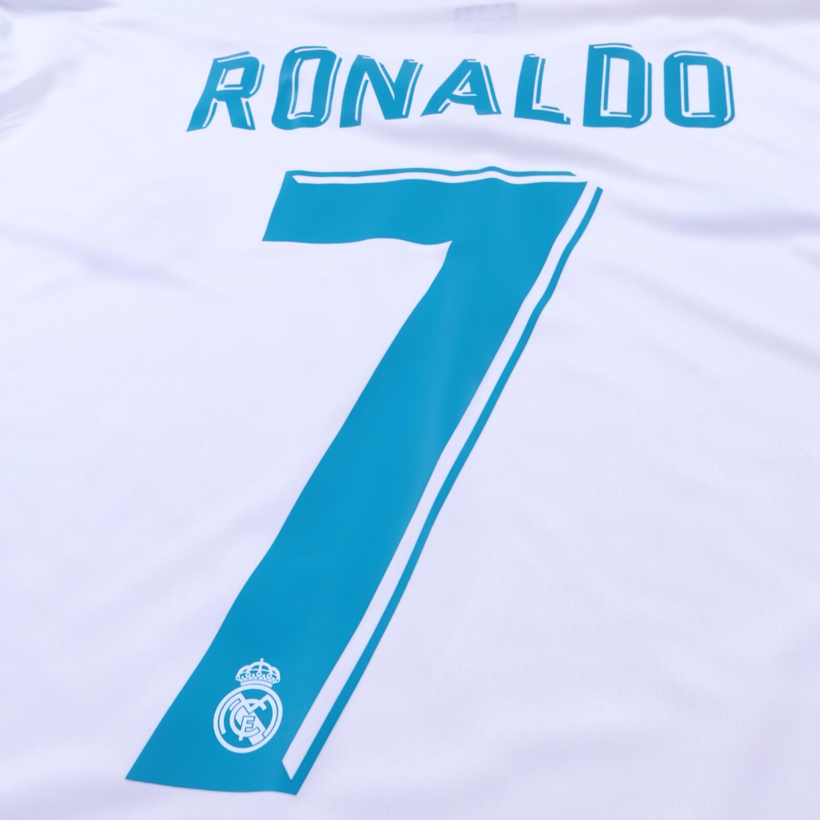 Real Madrid Ronaldo #7 2017/18 Home Shirt - Long Sleeve - 2XL