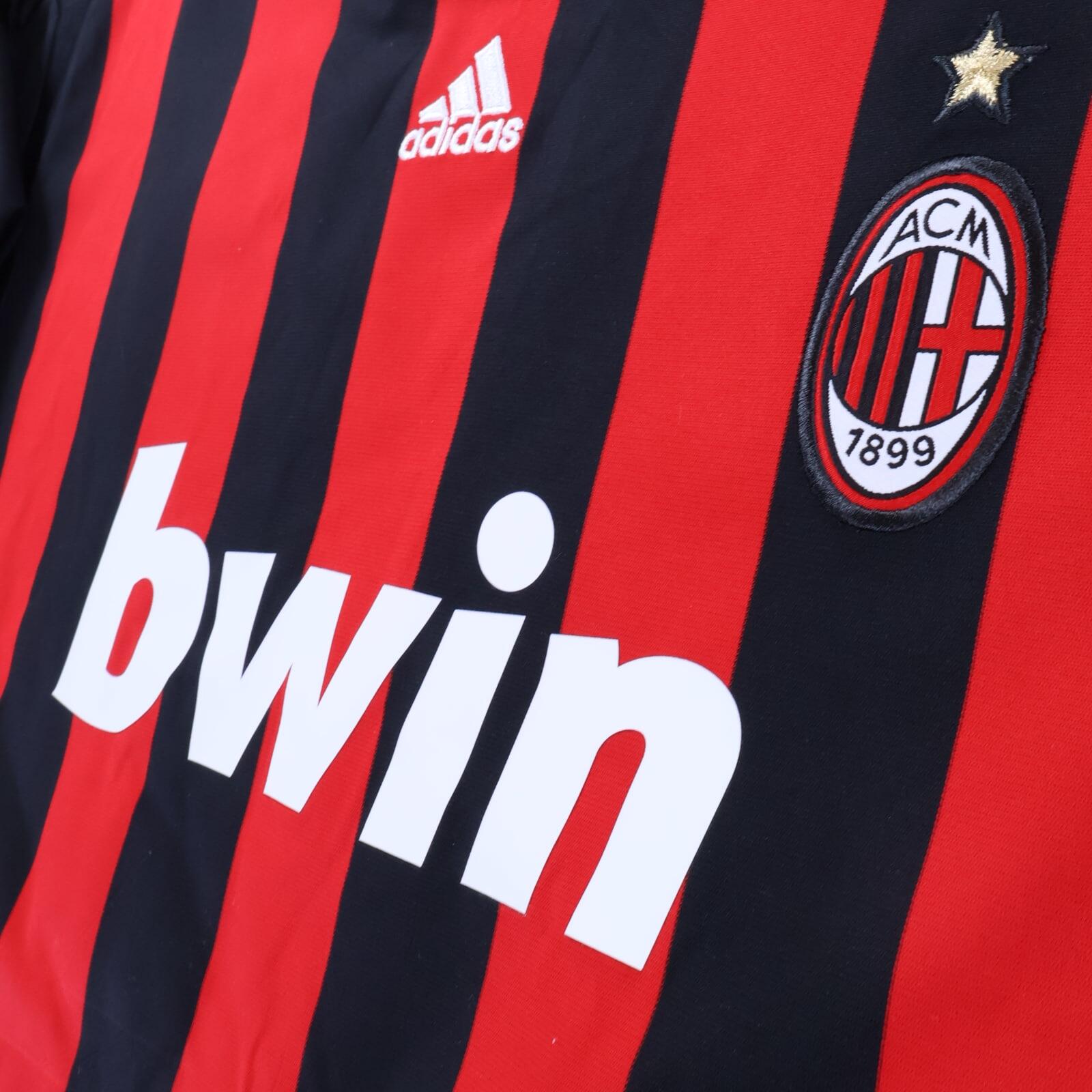 Ac Milan Ronaldinho #80 2009/10 Home Shirt - L